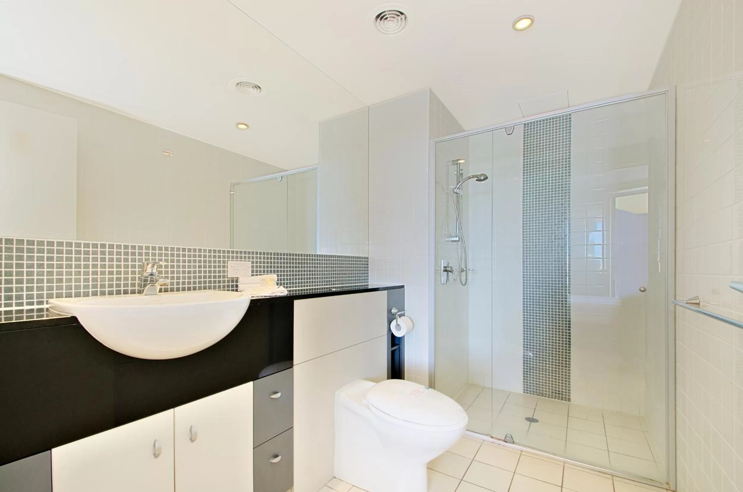 Bathroom in Pumicestone Blue