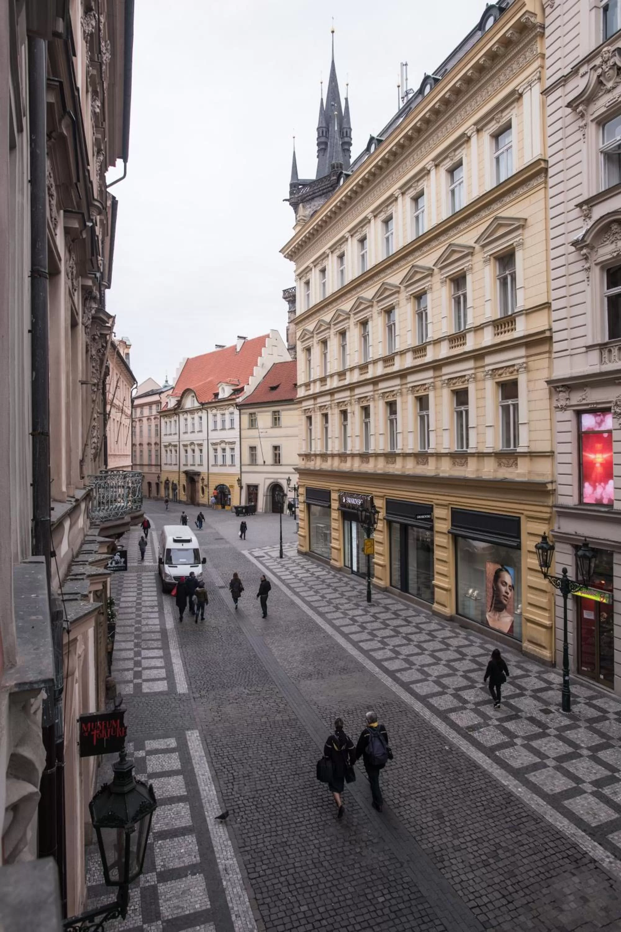 City view in Opitzův dům