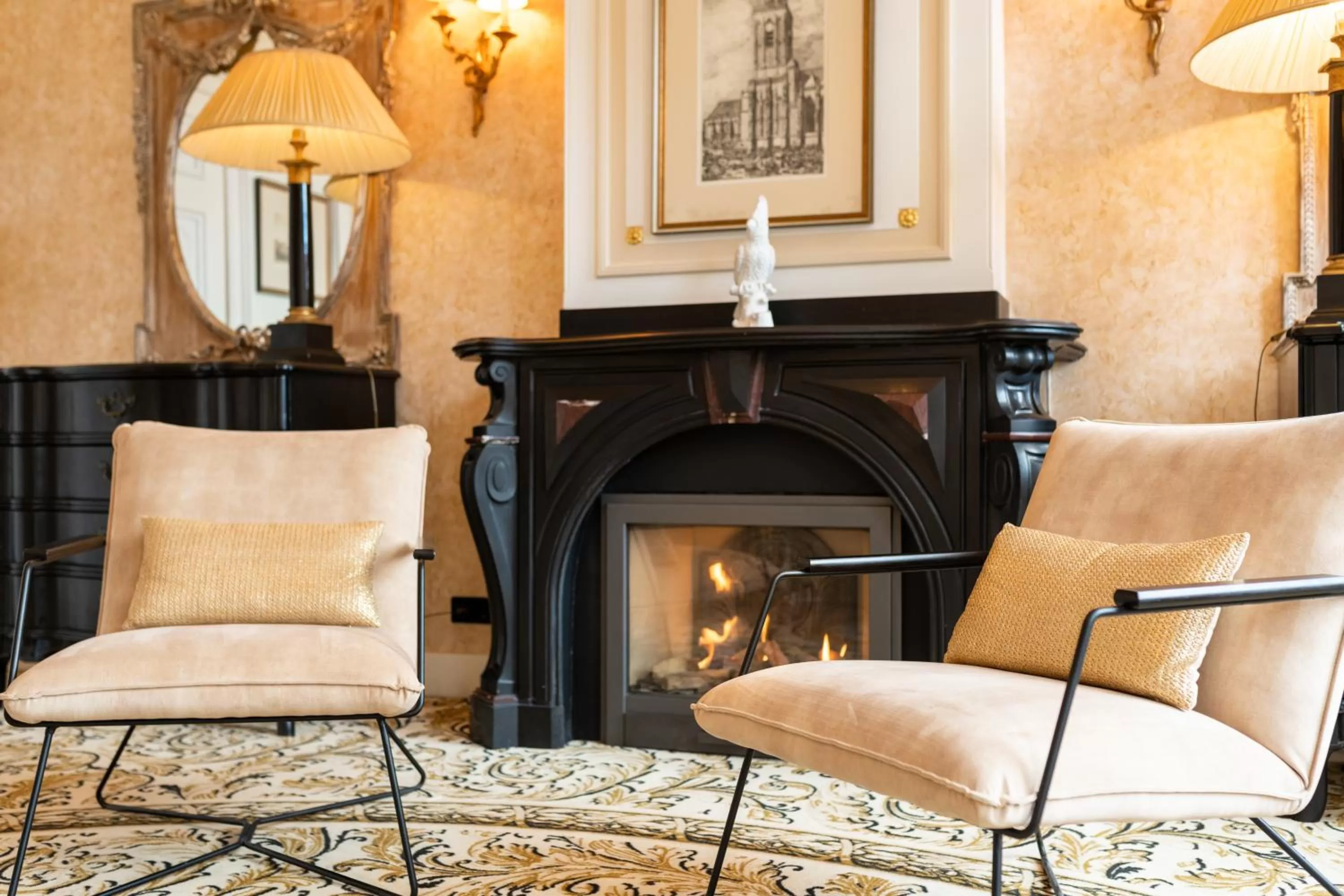 Living room in Grand Boutique Hotel-Restaurant Huis Vermeer