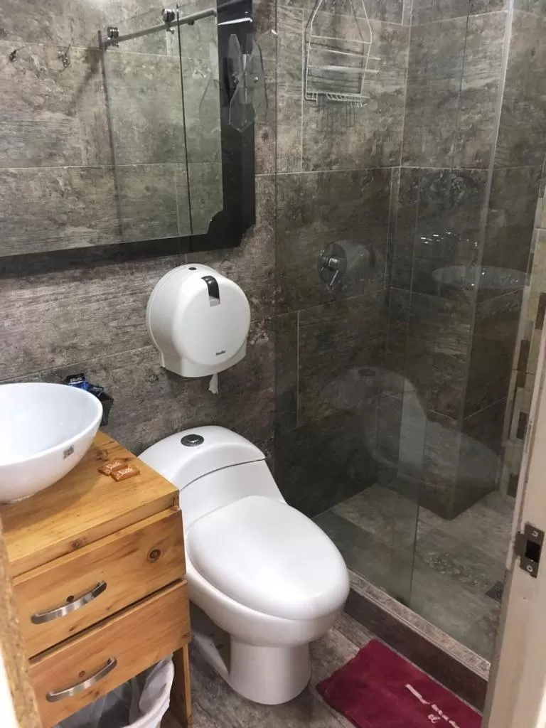 Shower, Bathroom in Hotel Fénix Real Bogotá