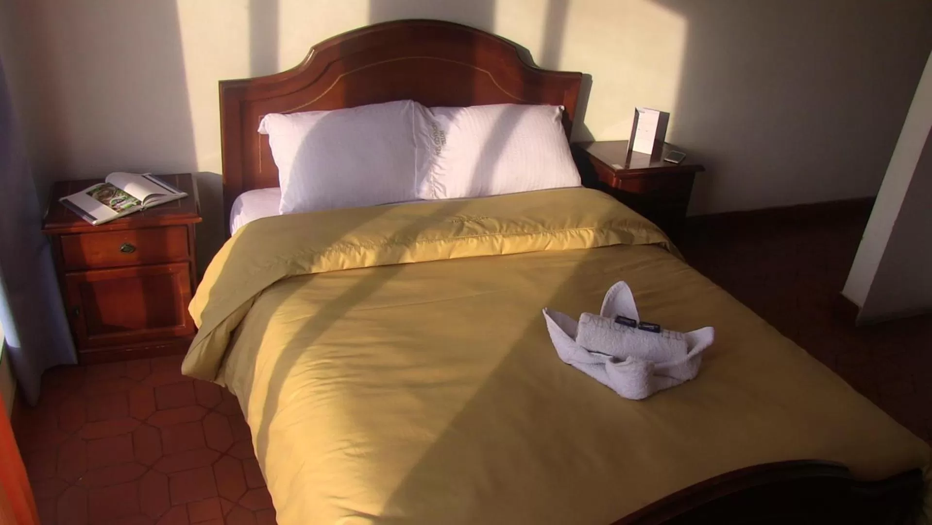 Bed in Hotel Mónaco de Fusa