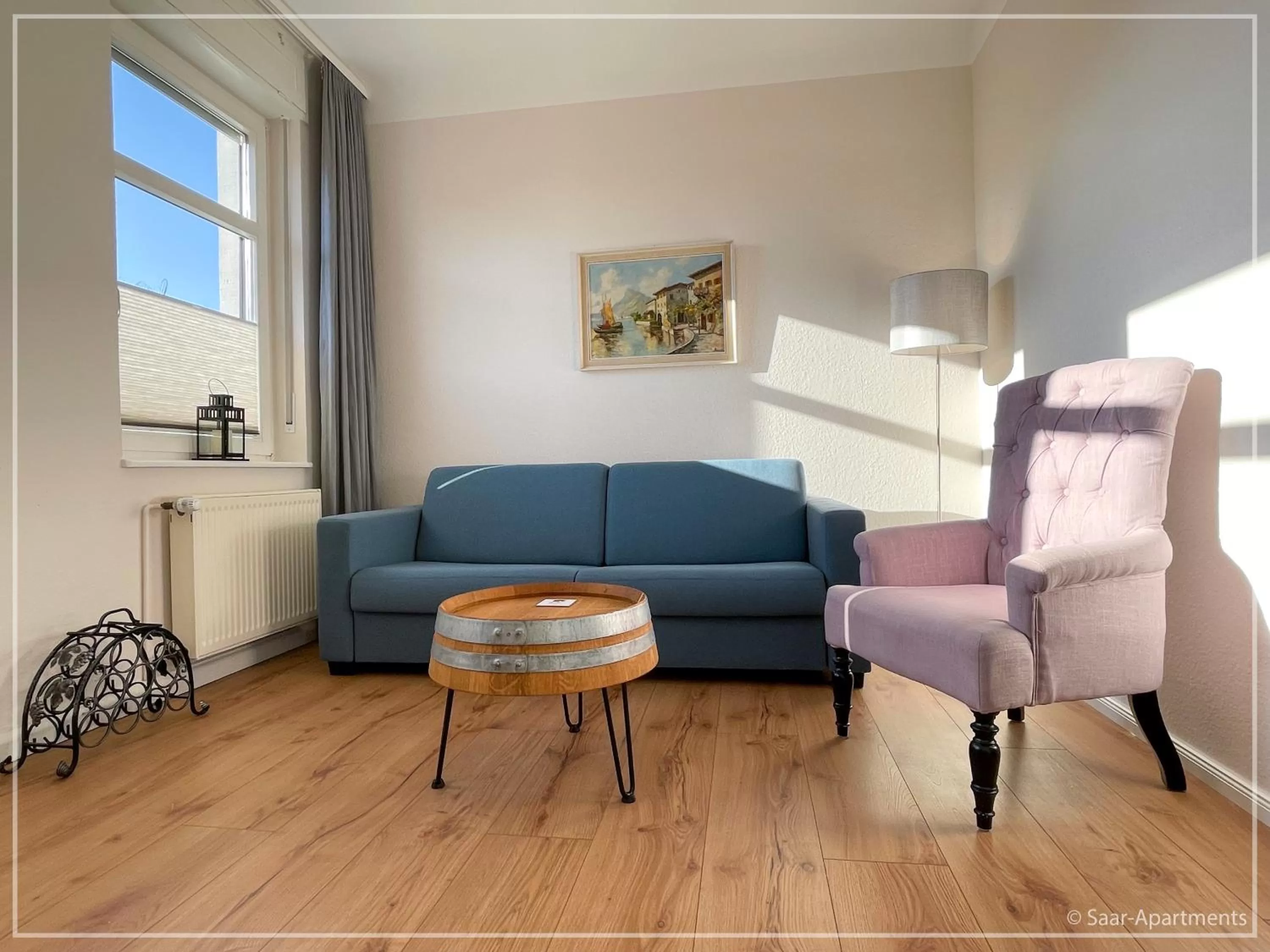 Living room, Seating Area in Saar-Apartments