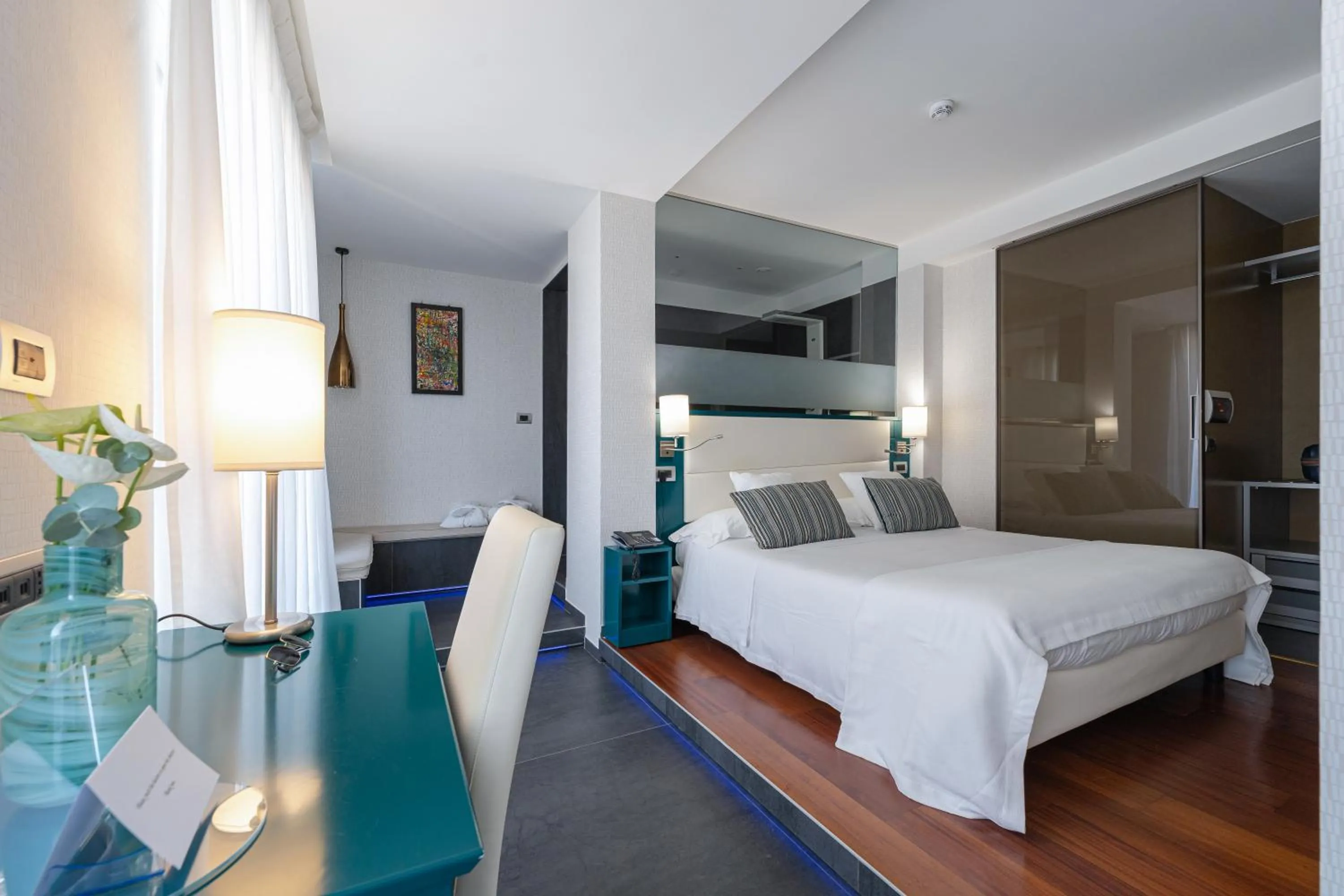 Bed in Reginna Palace Hotel