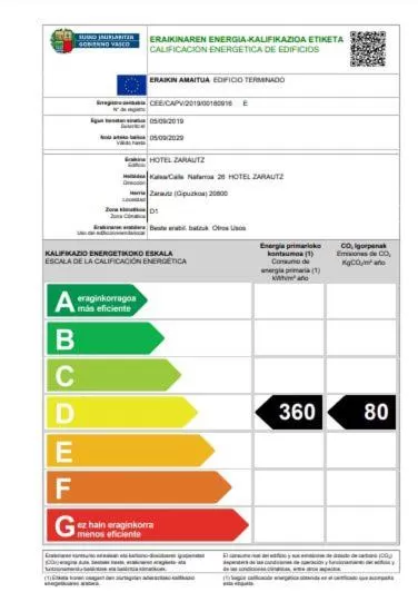Certificate/Award in Hotel Zarauz