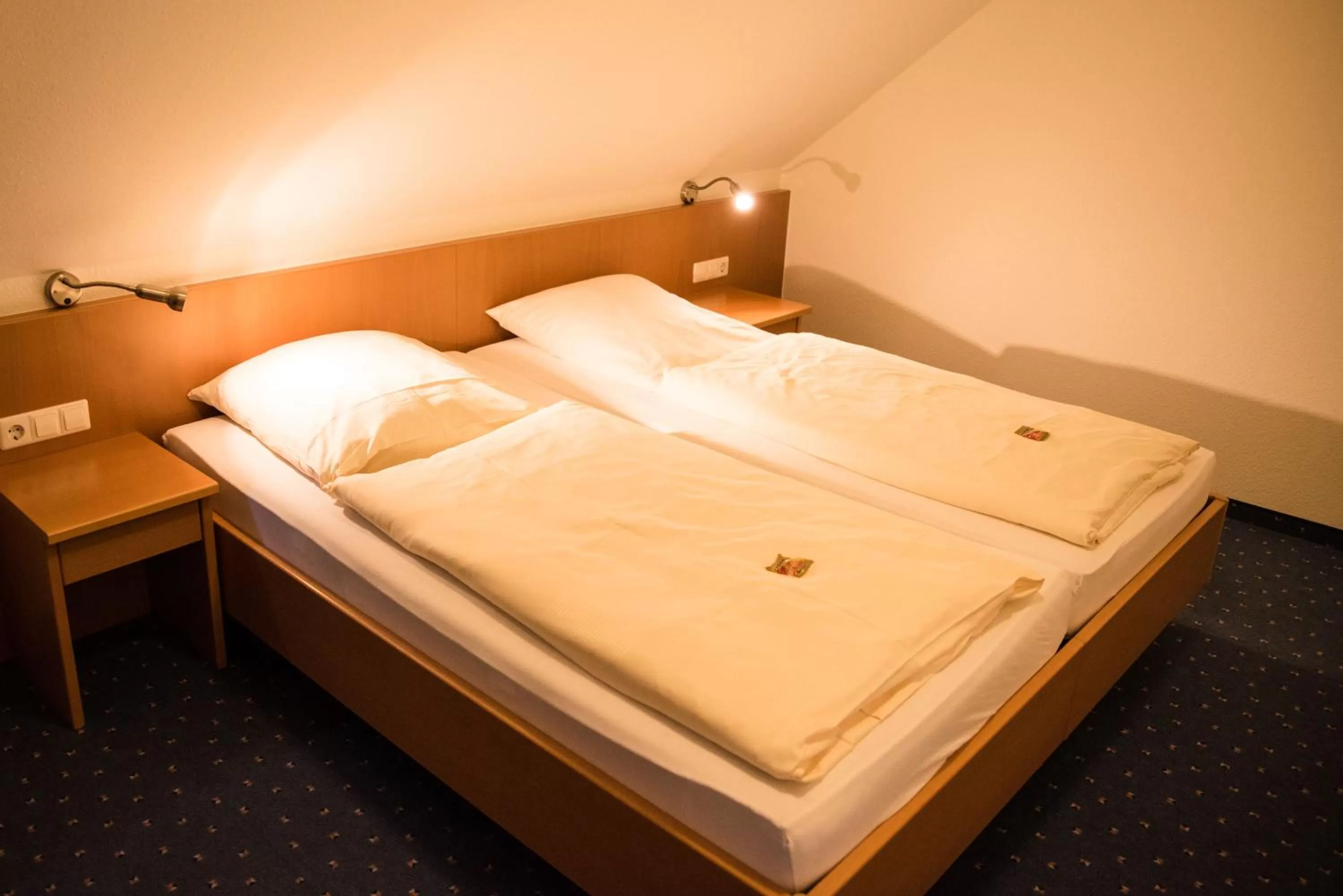 Bed in Hotel Heilemann