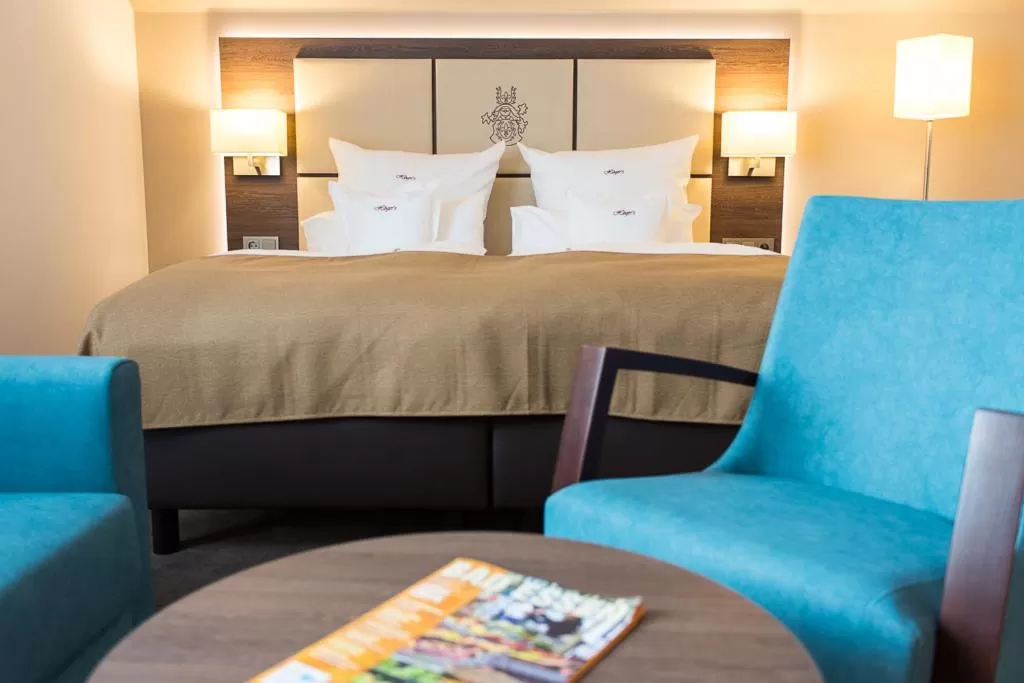 Bed in Höger's Hotel & Restaurant