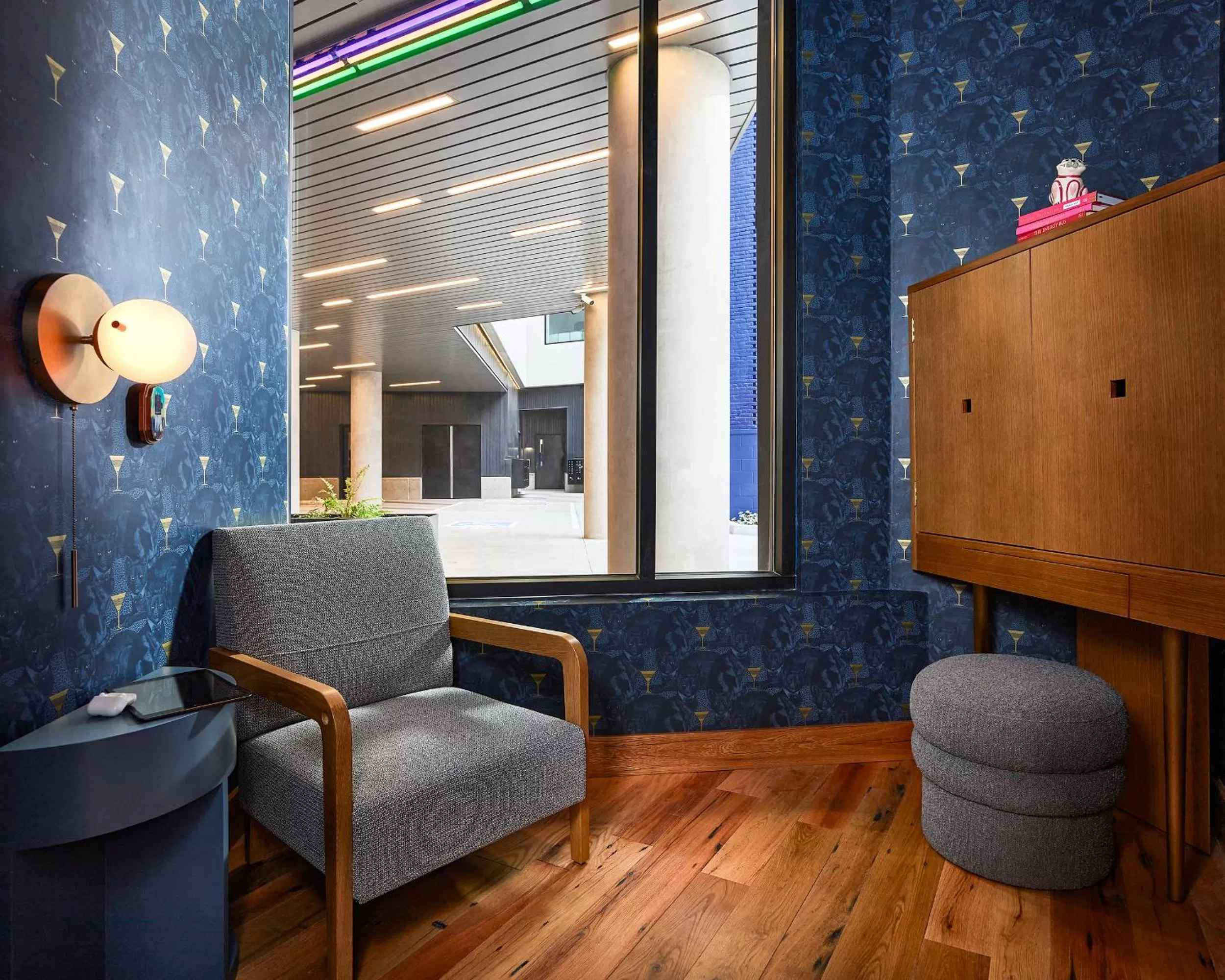 Seating area in Catbird Hotel