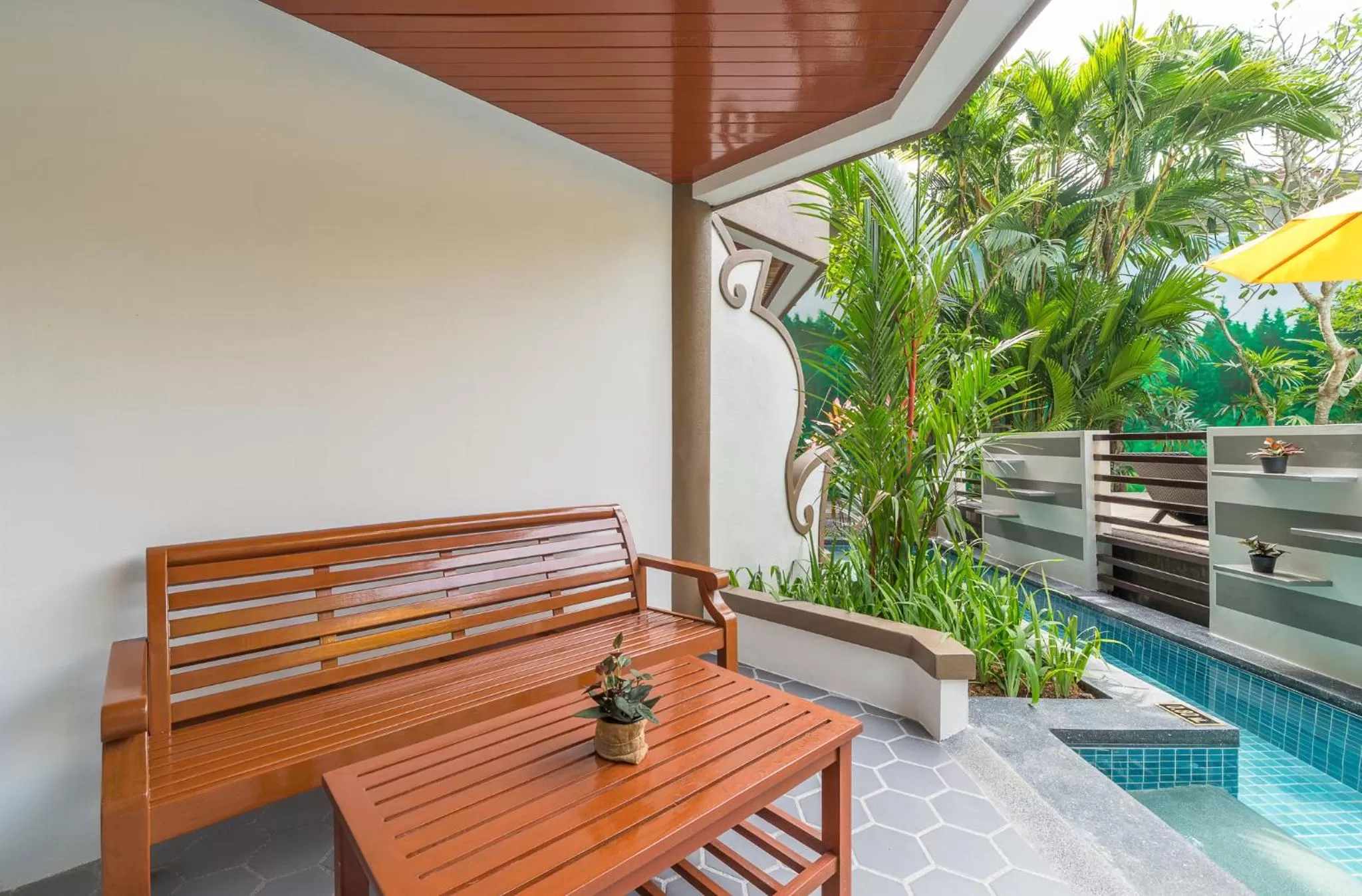 Patio in Aonang Princeville Villa Resort & Spa - GHA WellHotel-Halal Certified, Krabi, Thailand