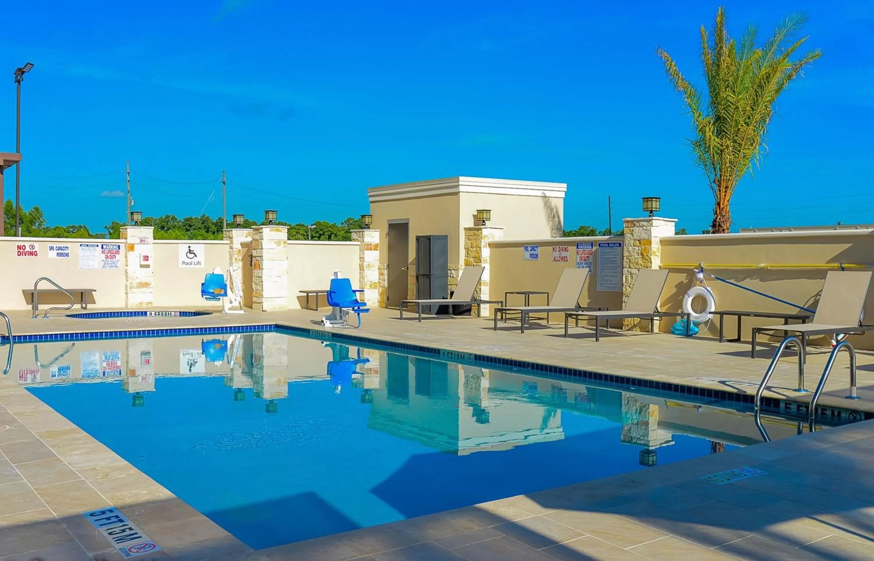 Swimming pool in Holiday Inn Houston NE-Bush Airport Area by IHG