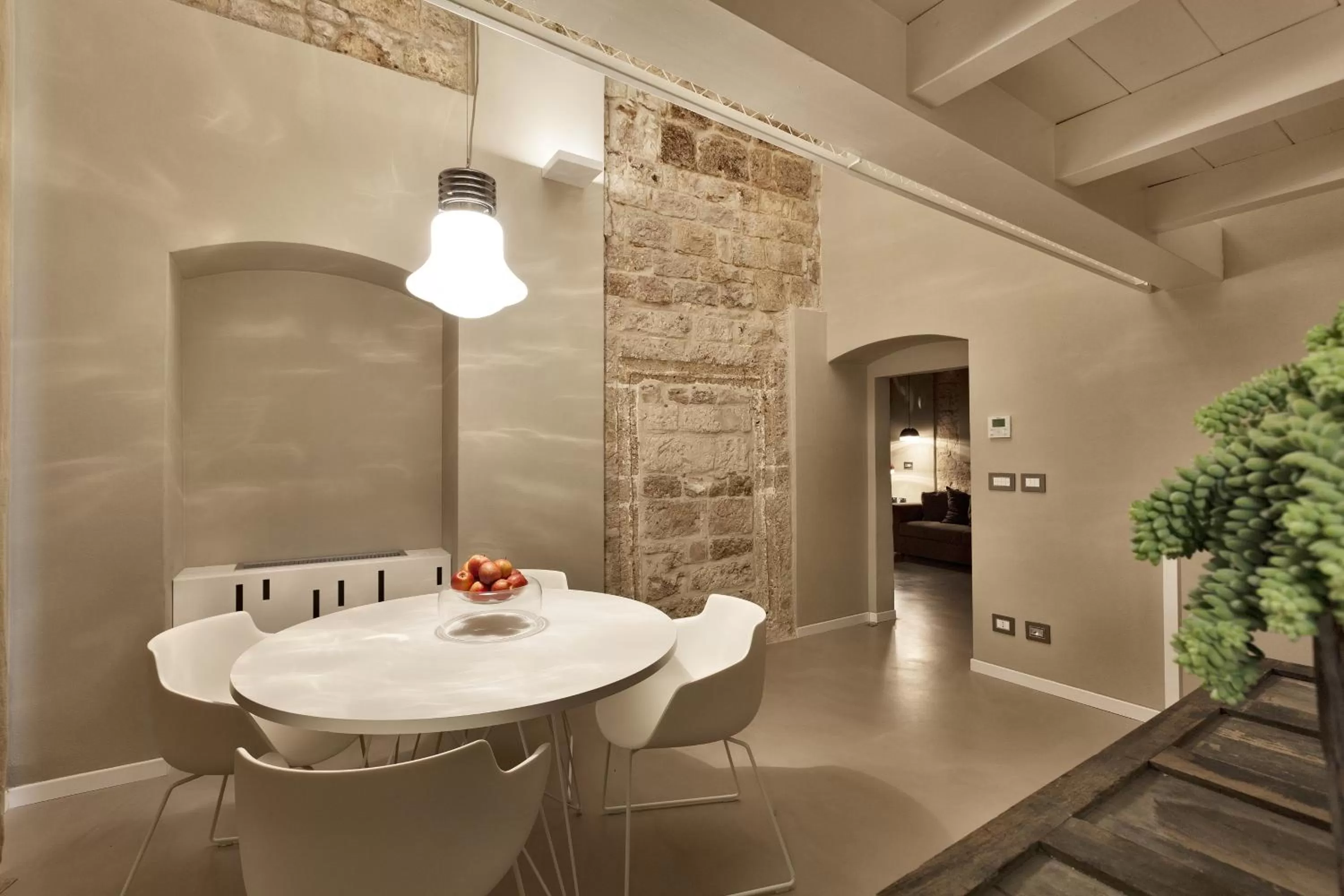 Dining area in Palazzo Calò