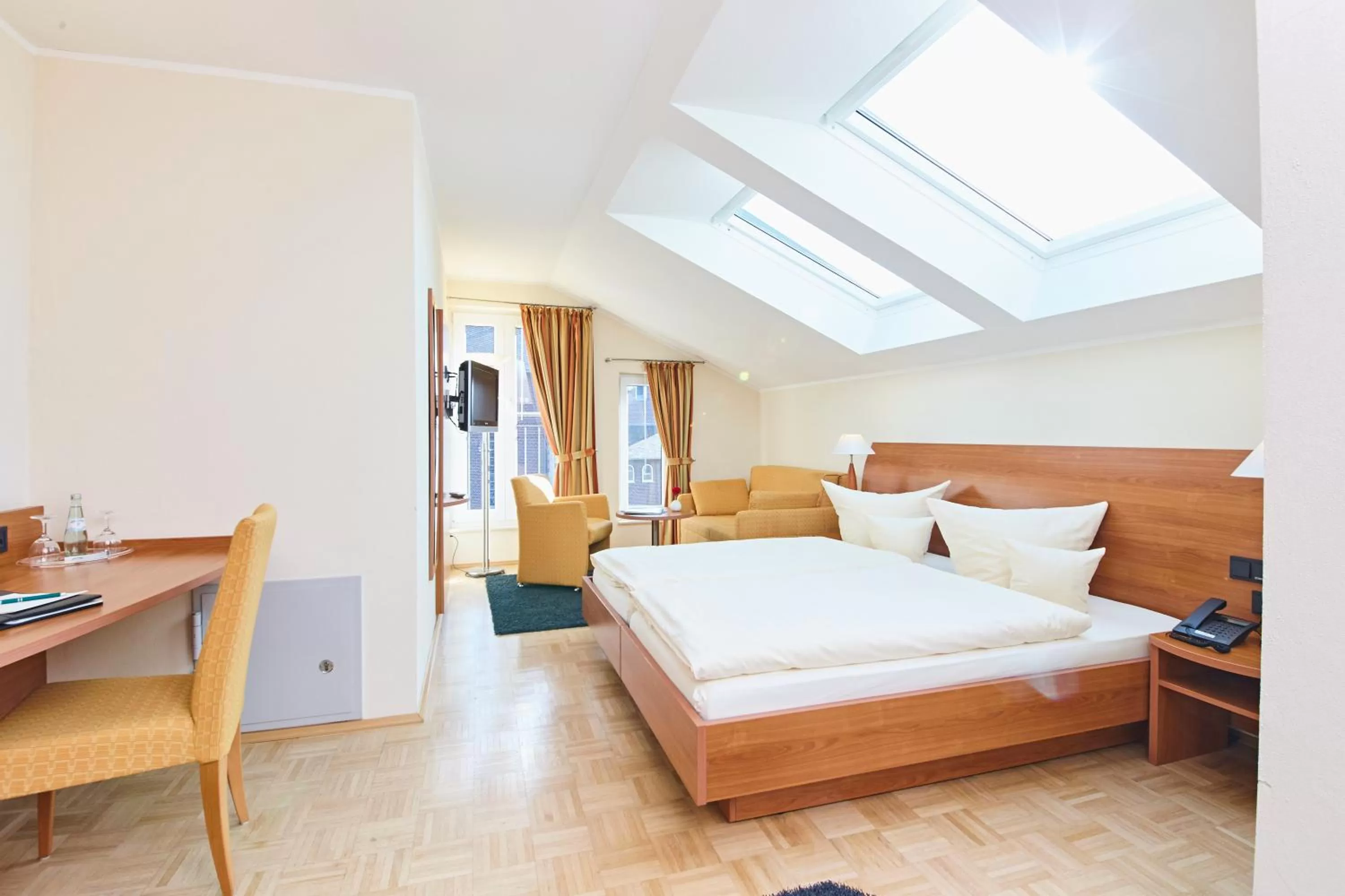 Bedroom, Bed in Hotel & Restaurant Pötter