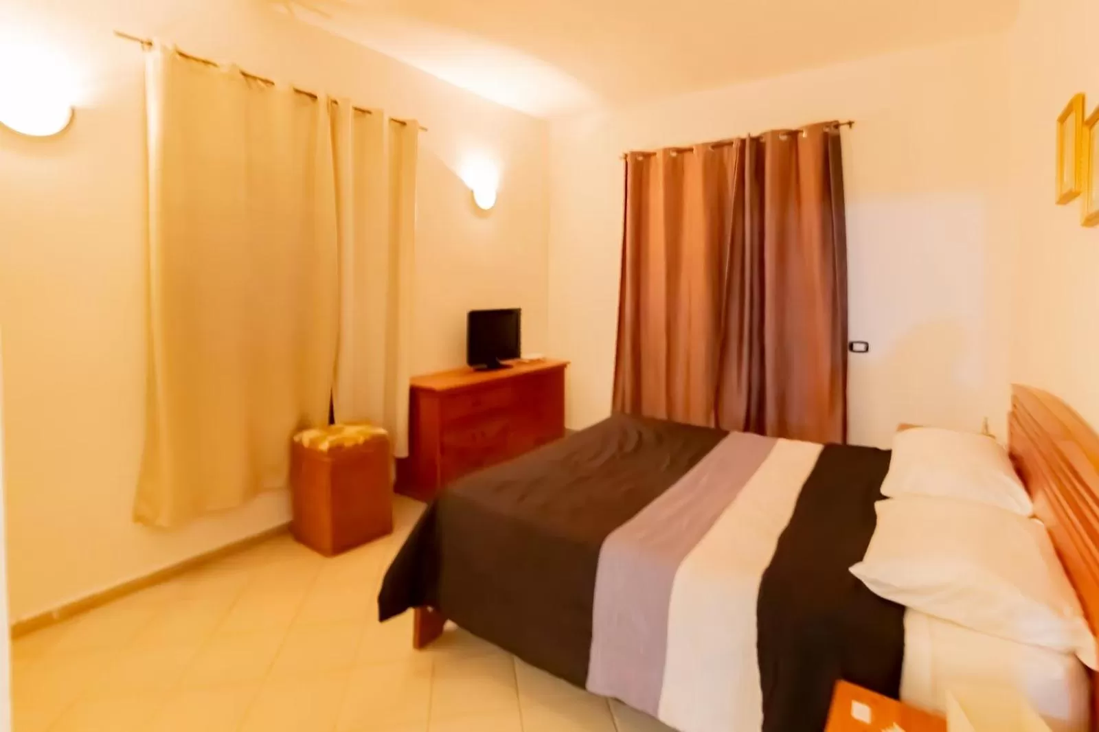 Bed in Hotel Villa Capri