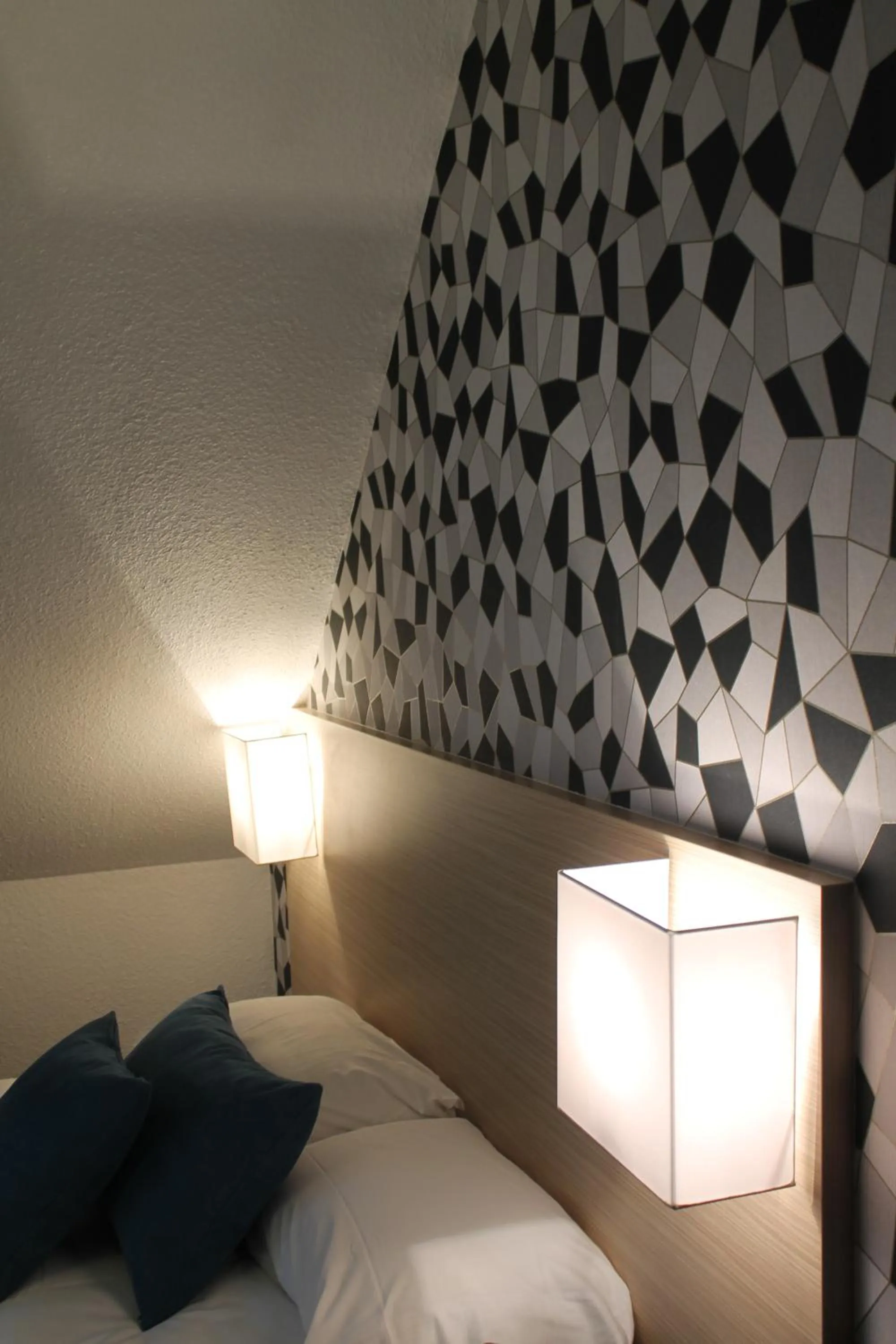 Bed in Hôtel Le Blason