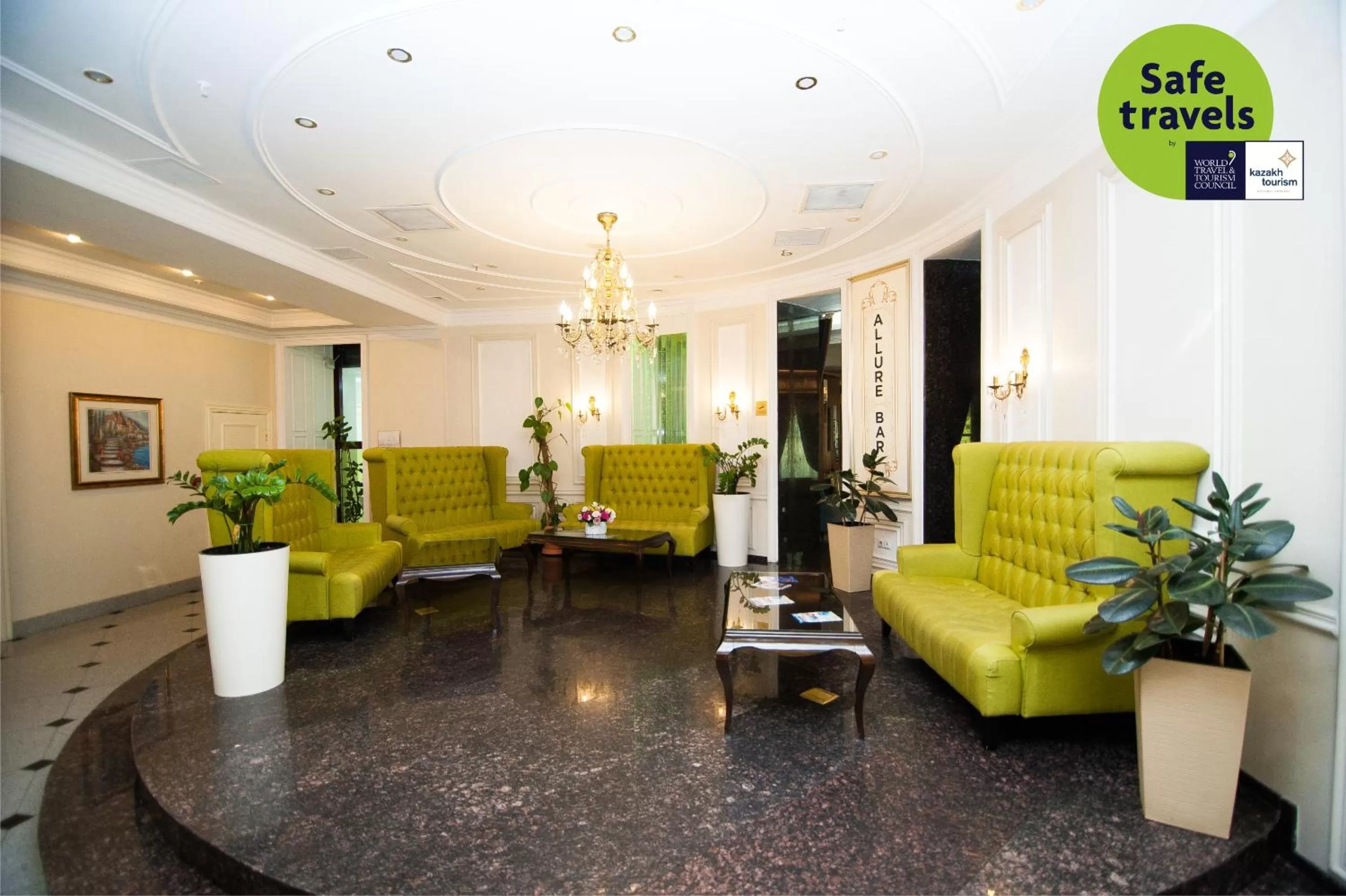 Lobby or reception in Kazzhol Hotel Astana