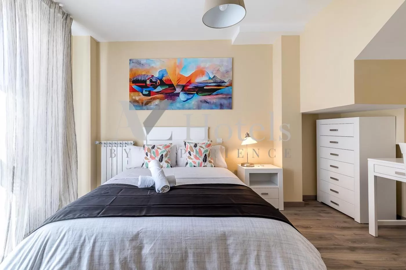 Bed in AYZ Villegas - Auto check-in property