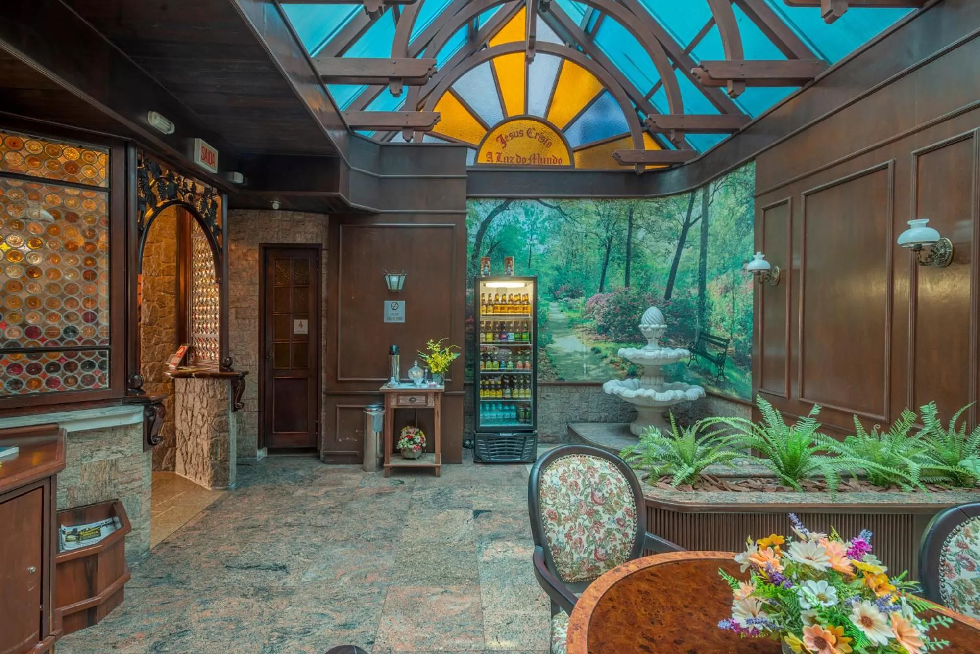 Lobby or reception in Hotel Glória