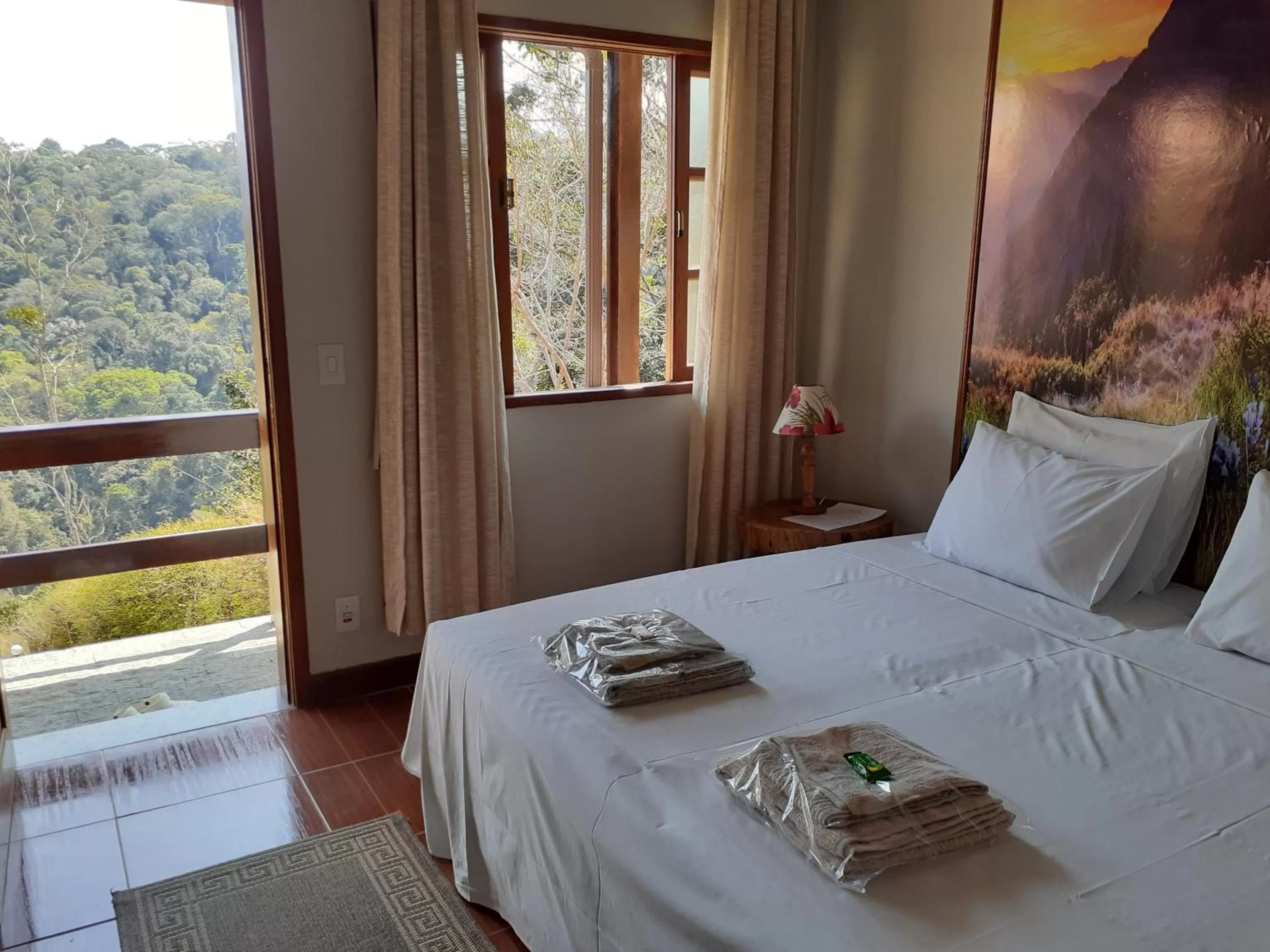 Bed in Pousada R.N.C. Nosso Paraíso