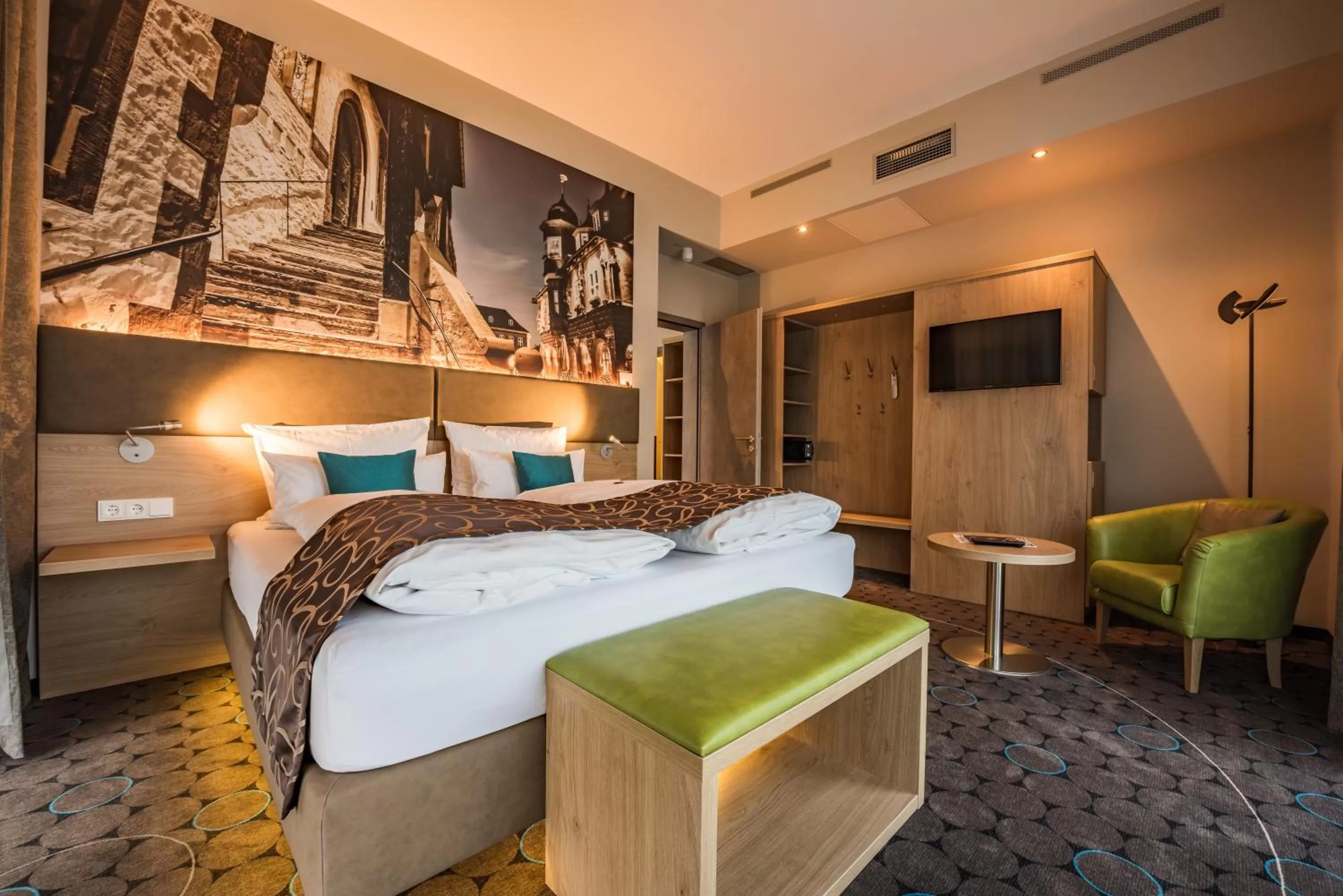 Photo of the whole room, Bed in AKZENT Hotel Villa Saxer