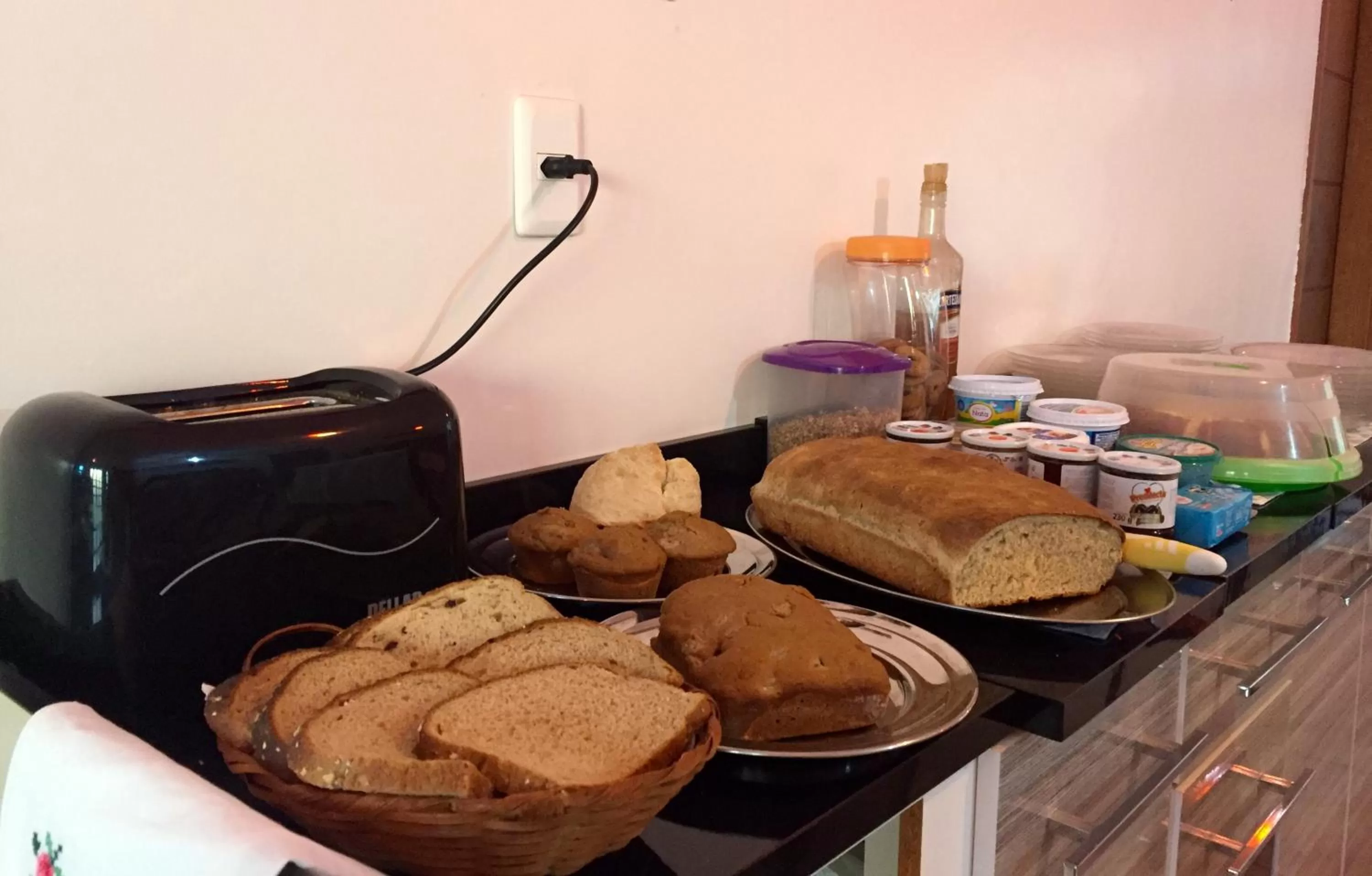 Buffet breakfast, Food in Pousada Corazao Sagradao