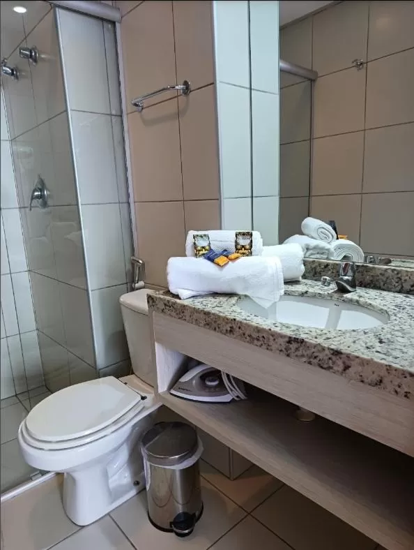 Bathroom in Ponta Negra Flat Confort 18 Andar