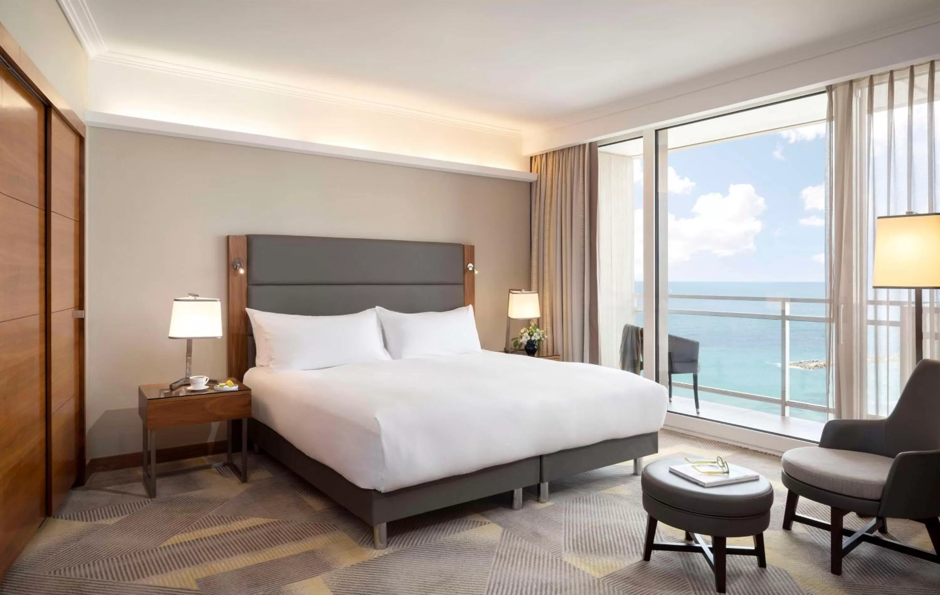 Bed in Hilton Tel Aviv Hotel