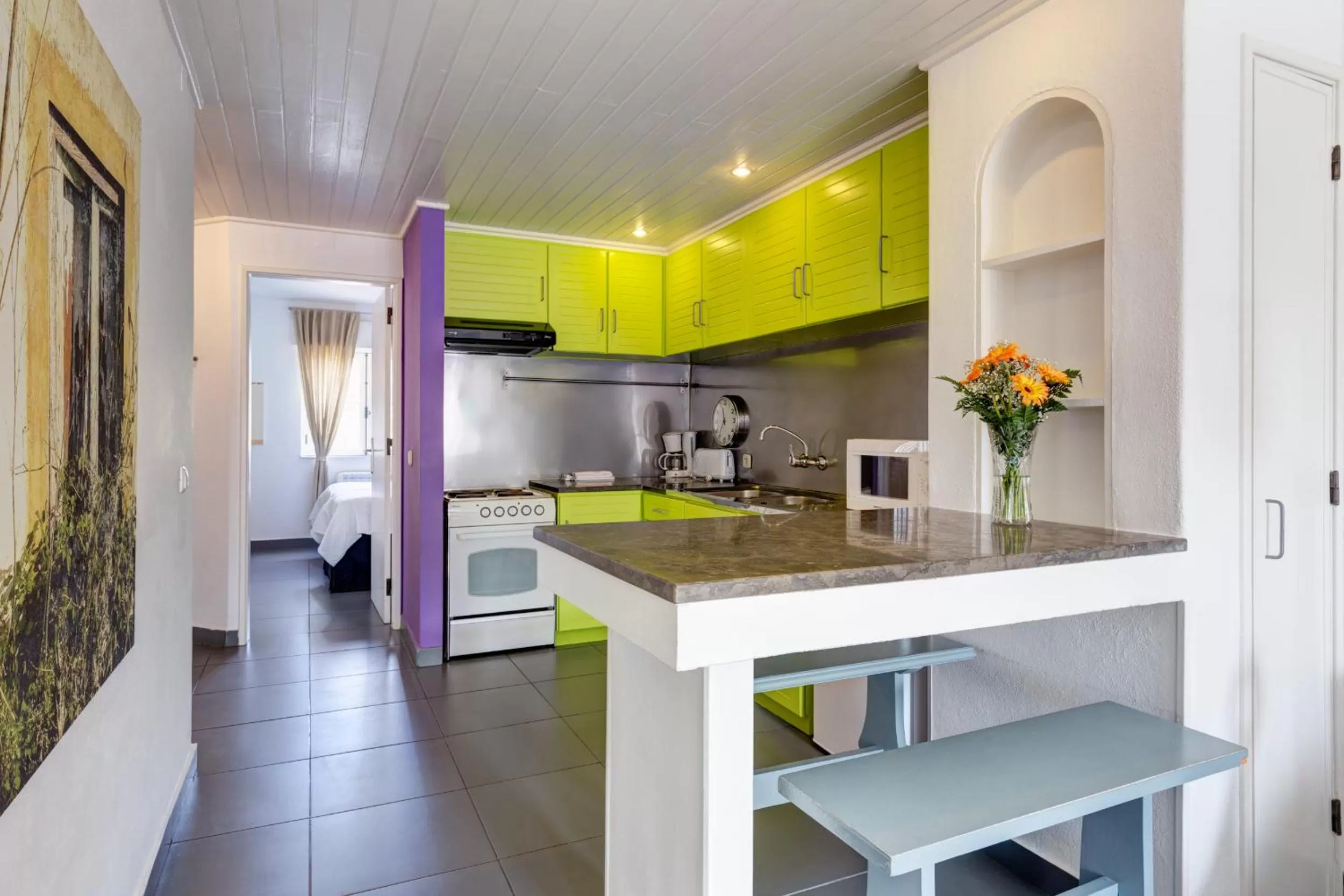 Kitchen or kitchenette in Duna Parque Beach Club - Duna Parque Resorts & Hotels