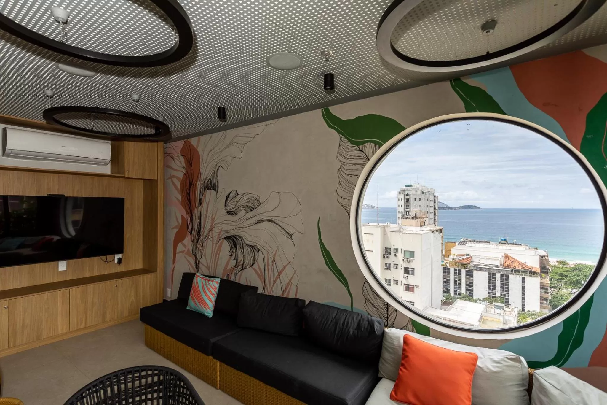 Communal lounge/ TV room in Hotel Astoria Ipanema - antigo Mar Ipanema