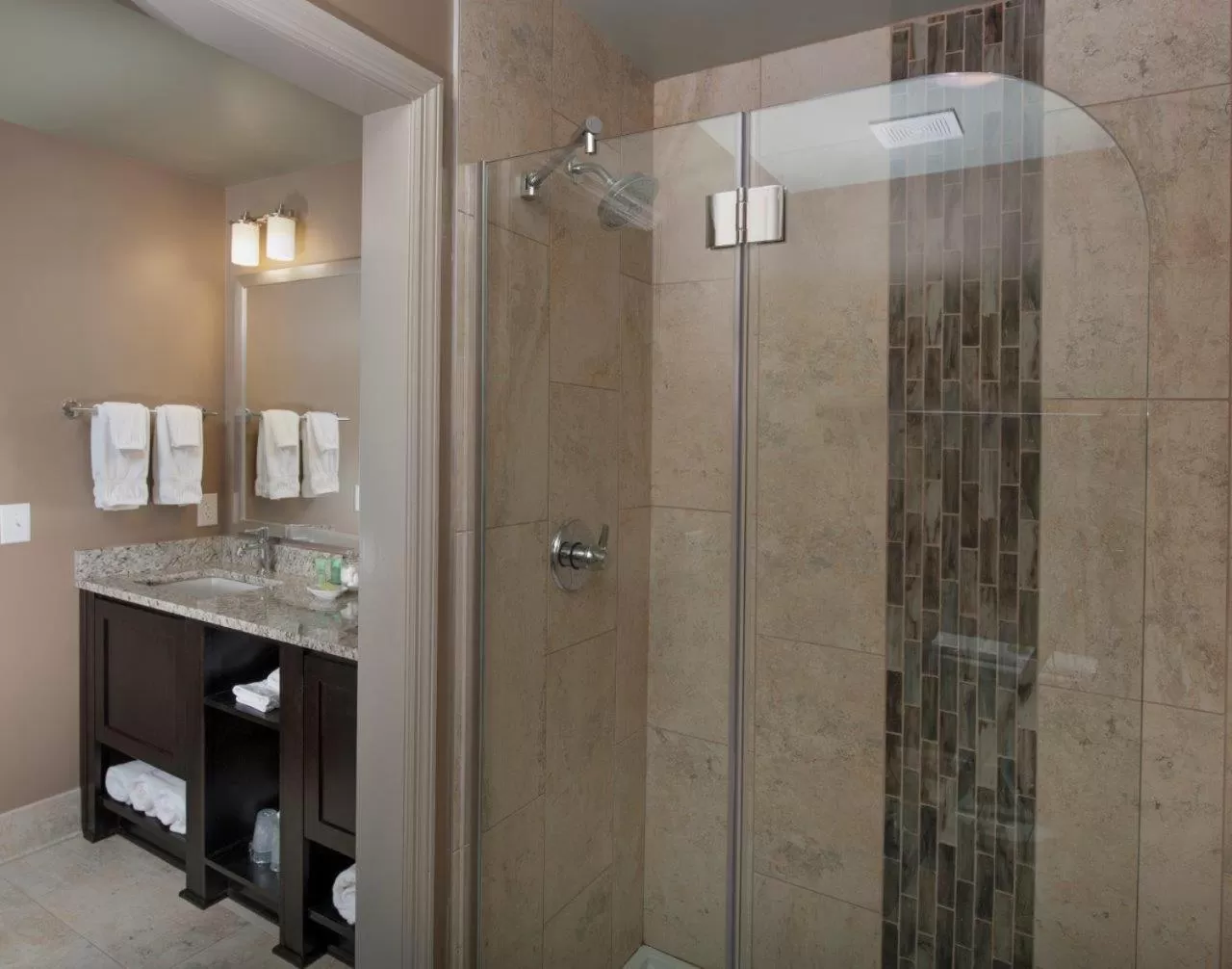 Bathroom in Chateau Elan Winery