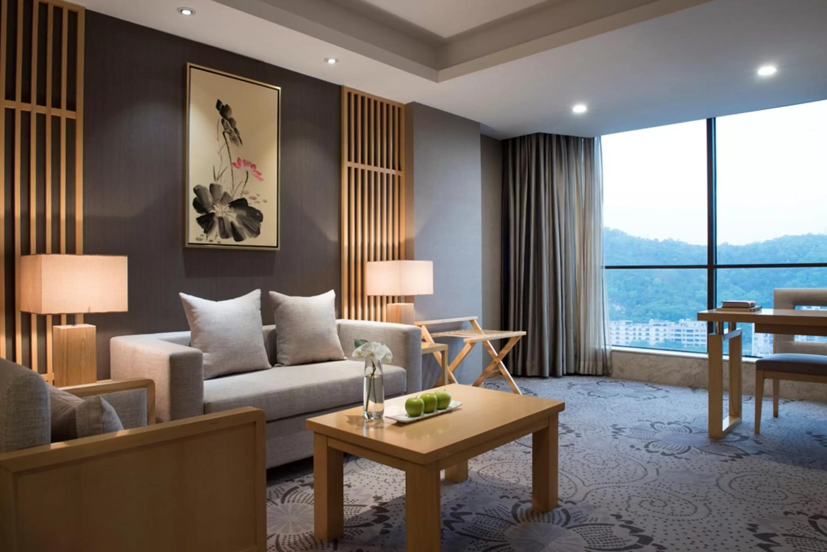 Living room in Guangdong Hotel (Zhuhai)
