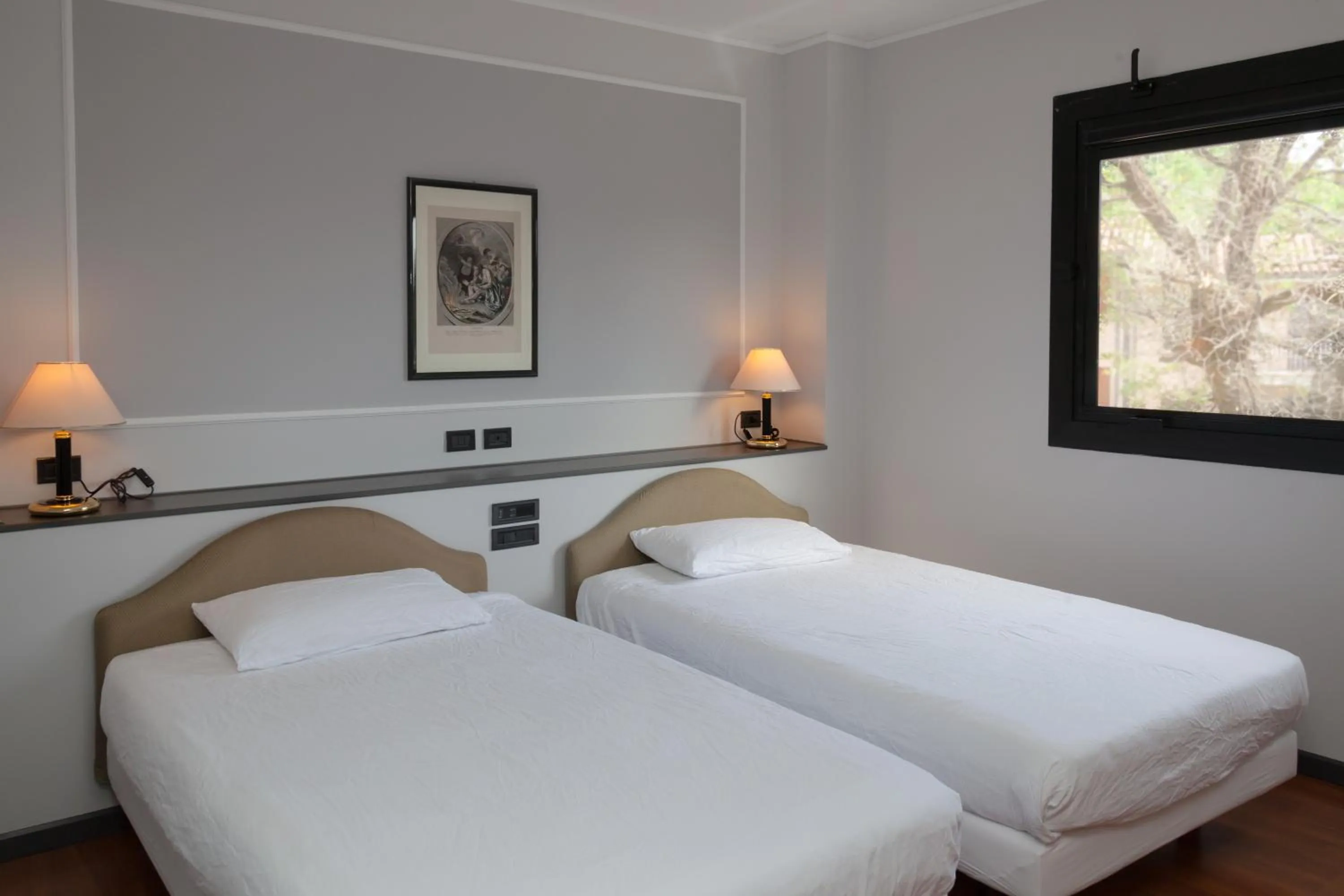 Bed in Hotel Mamiani & Relaxing Spa Urbino