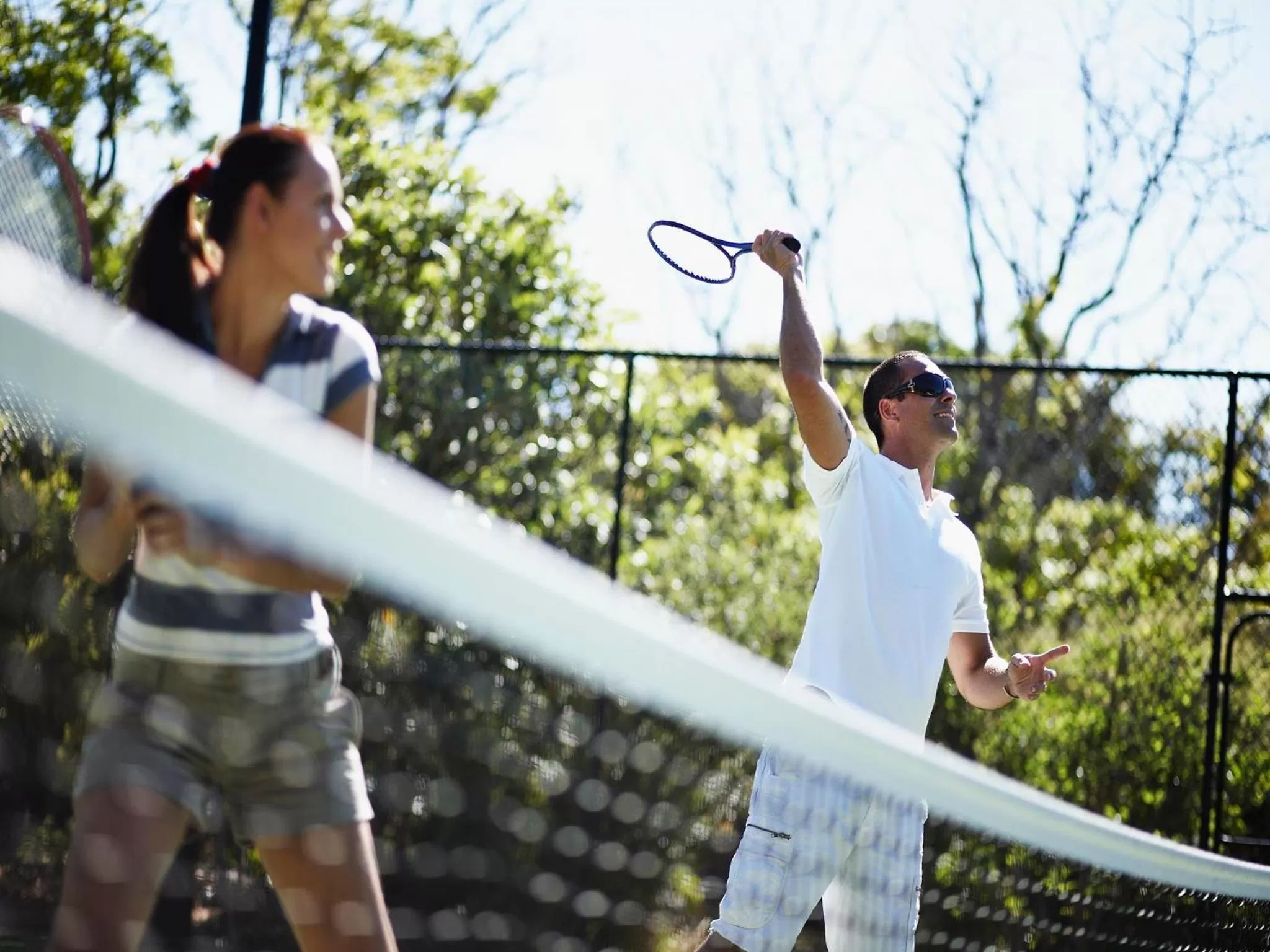 Tennis court in Aqua Resort Busselton