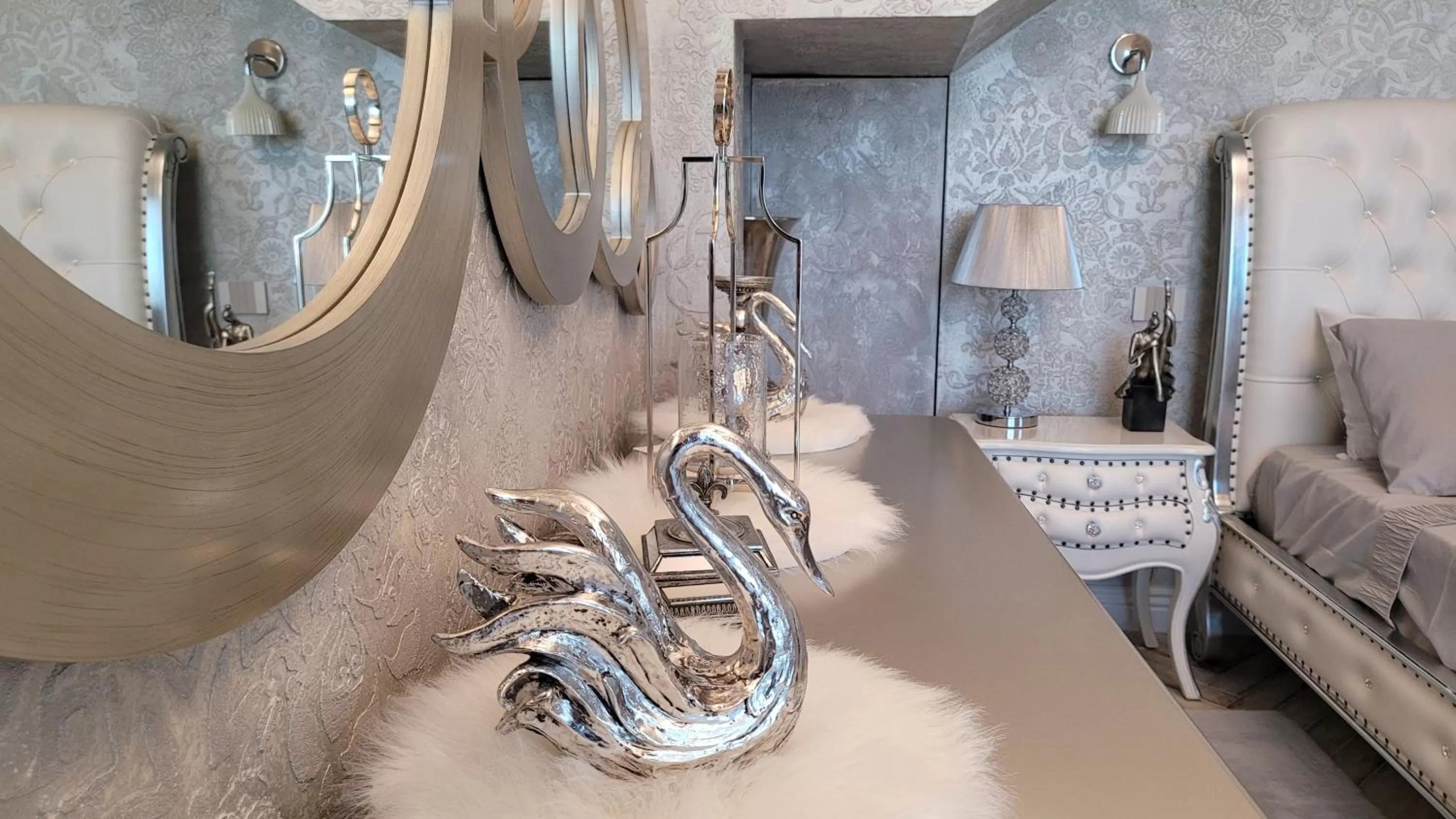 Bed in Terrace Suites Iasi