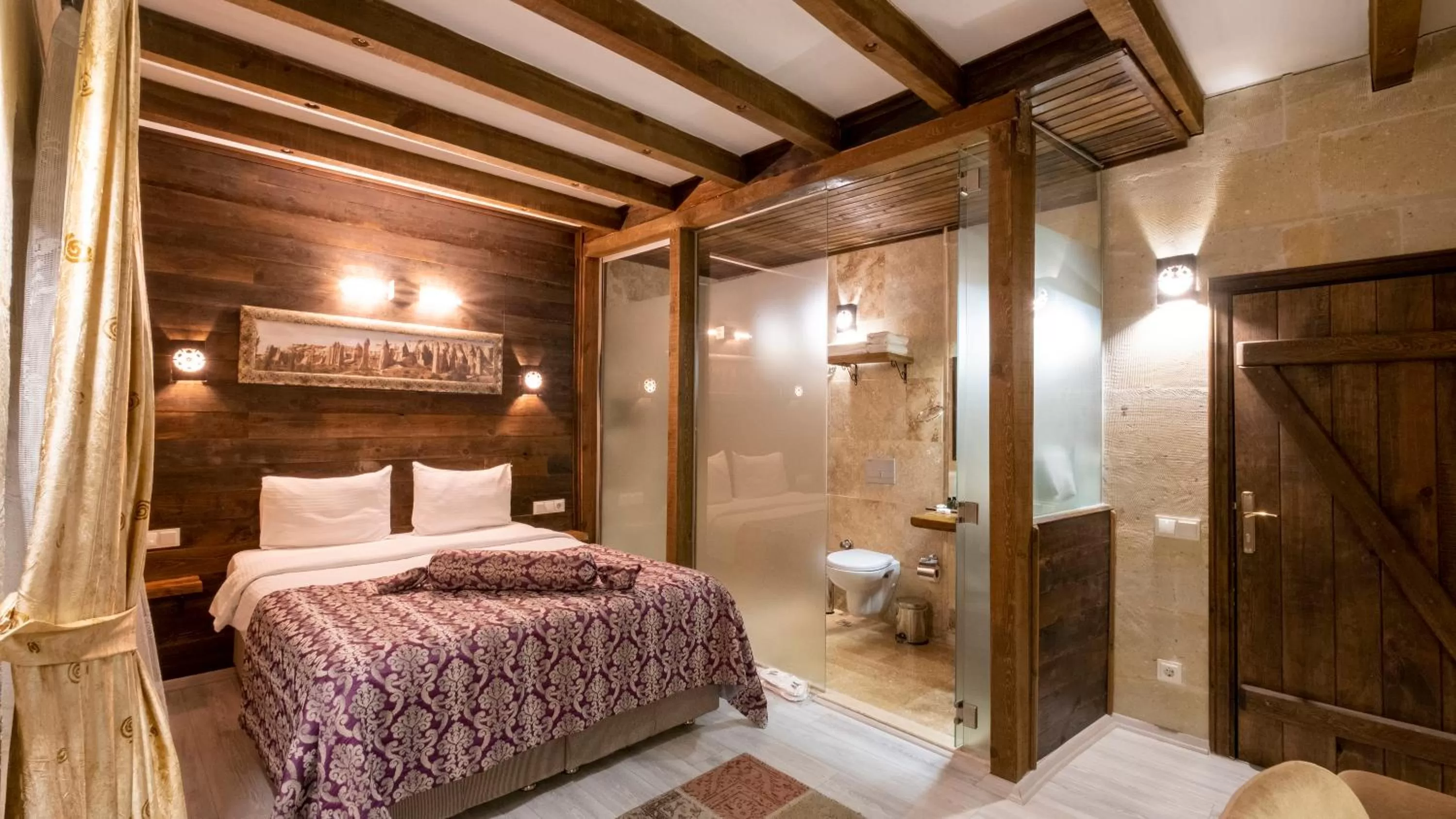 Bed in In Stone House