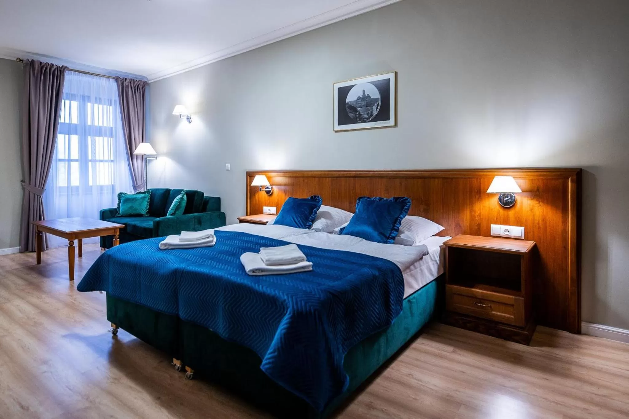 Bed in Hotel Książ