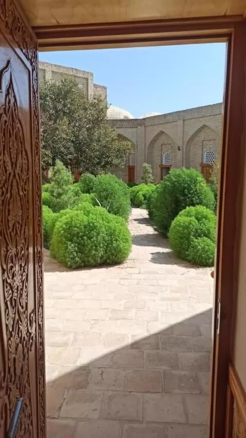 Garden view in madrasah Polvon-Qori boutique hotel