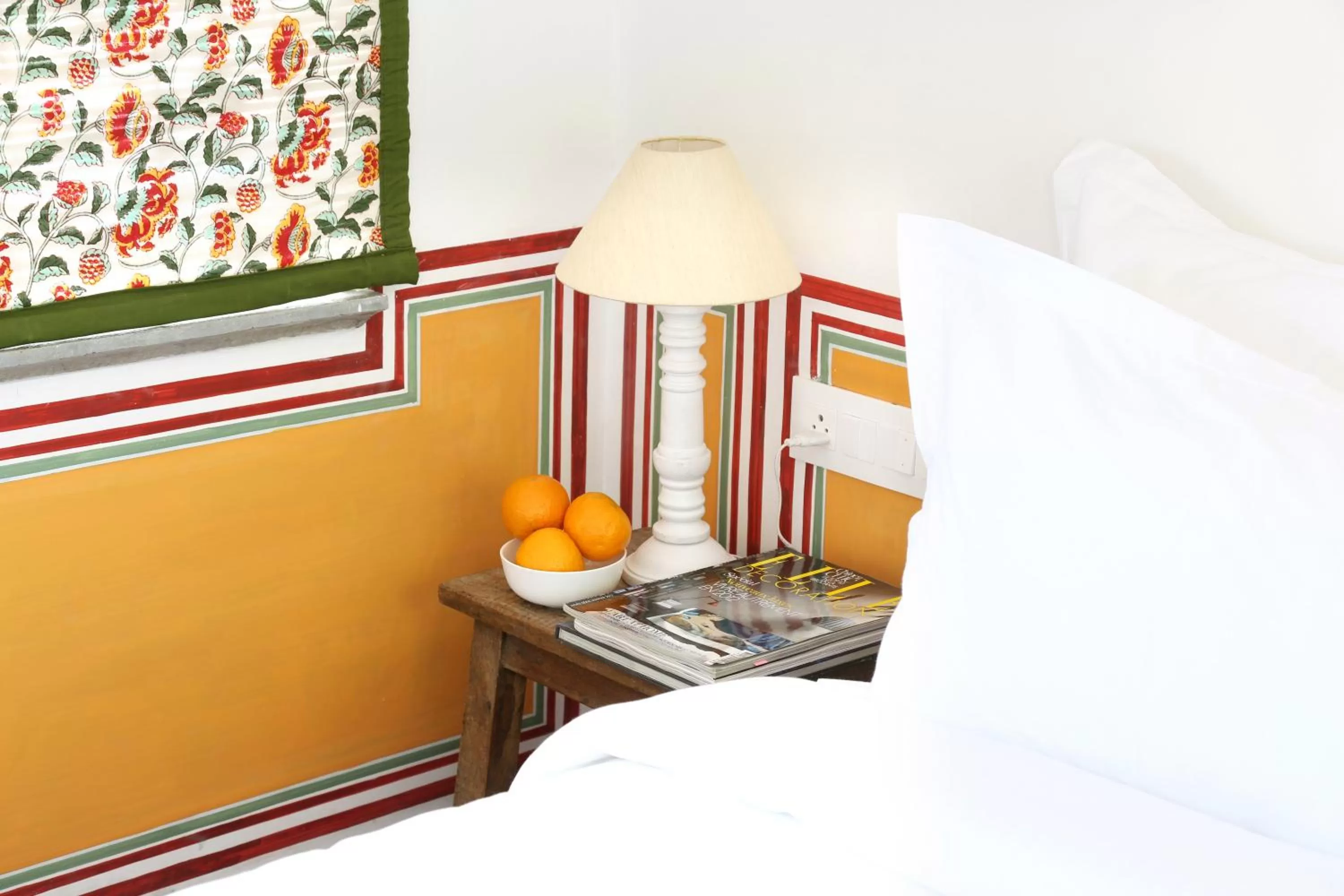 Decorative detail, Bed in Little Garden Guest House