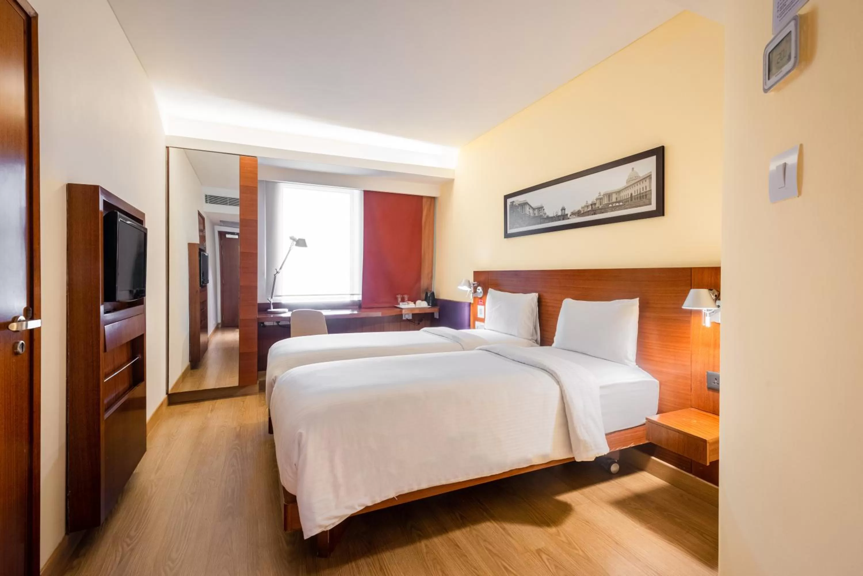 Bed in ibis New Delhi Aerocity - An Accor Brand