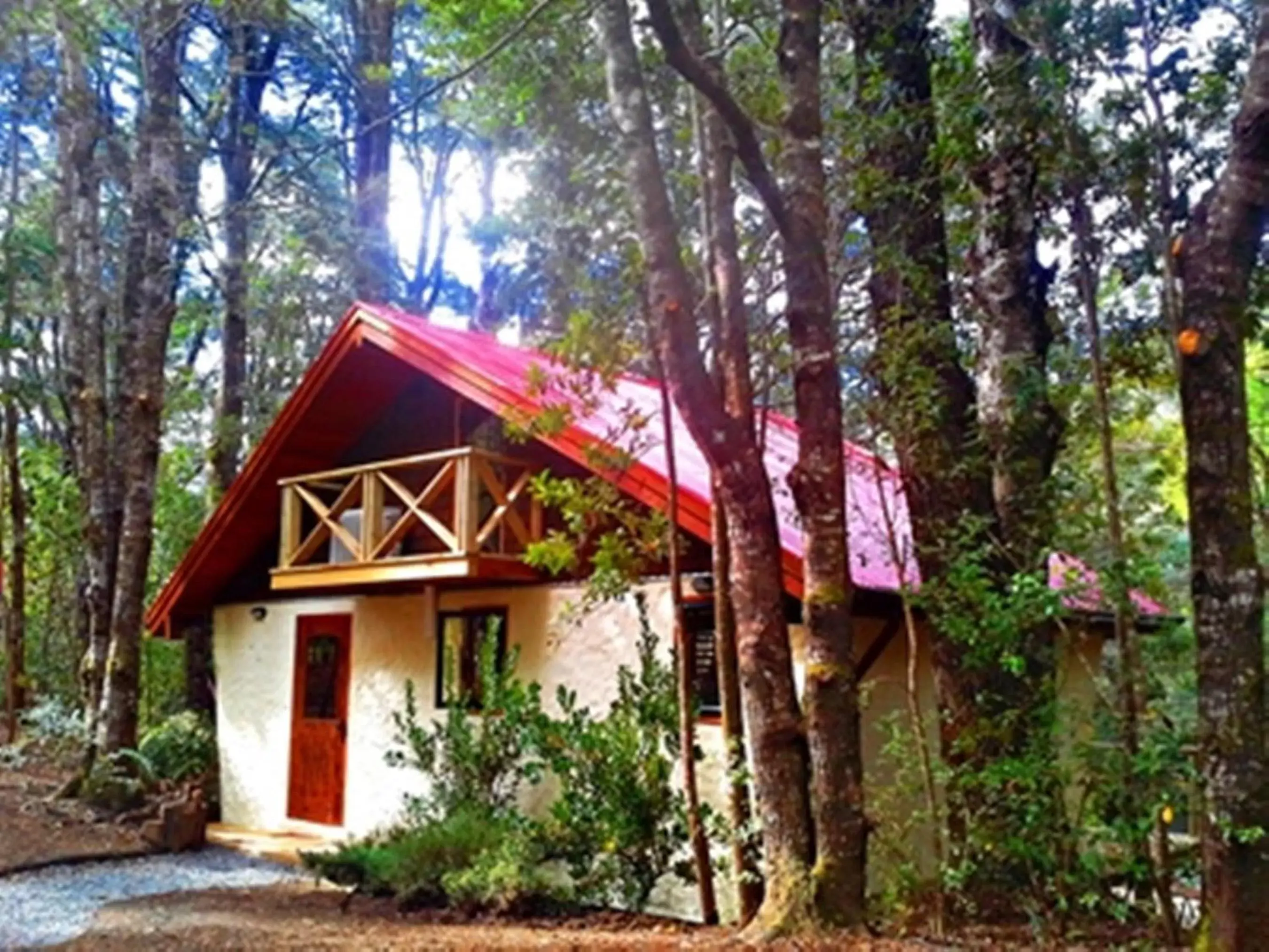 Bungalow Suite with River View in Hotel Salto del Carileufu Bungalow Suite with River View in Hotel Salto del Carileufu