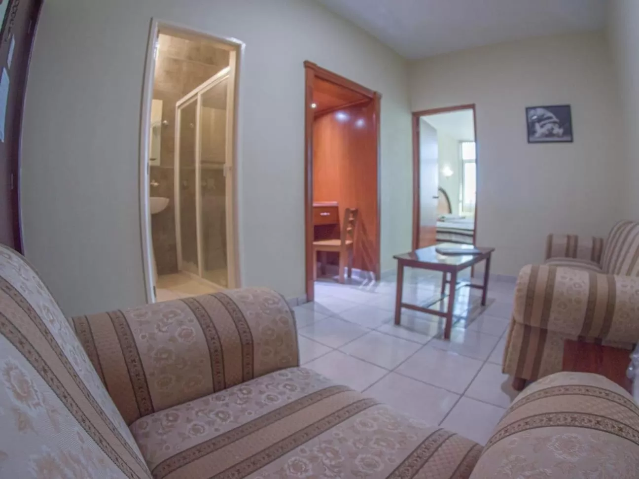 Seating area in Hotel Plaza Sahuayo