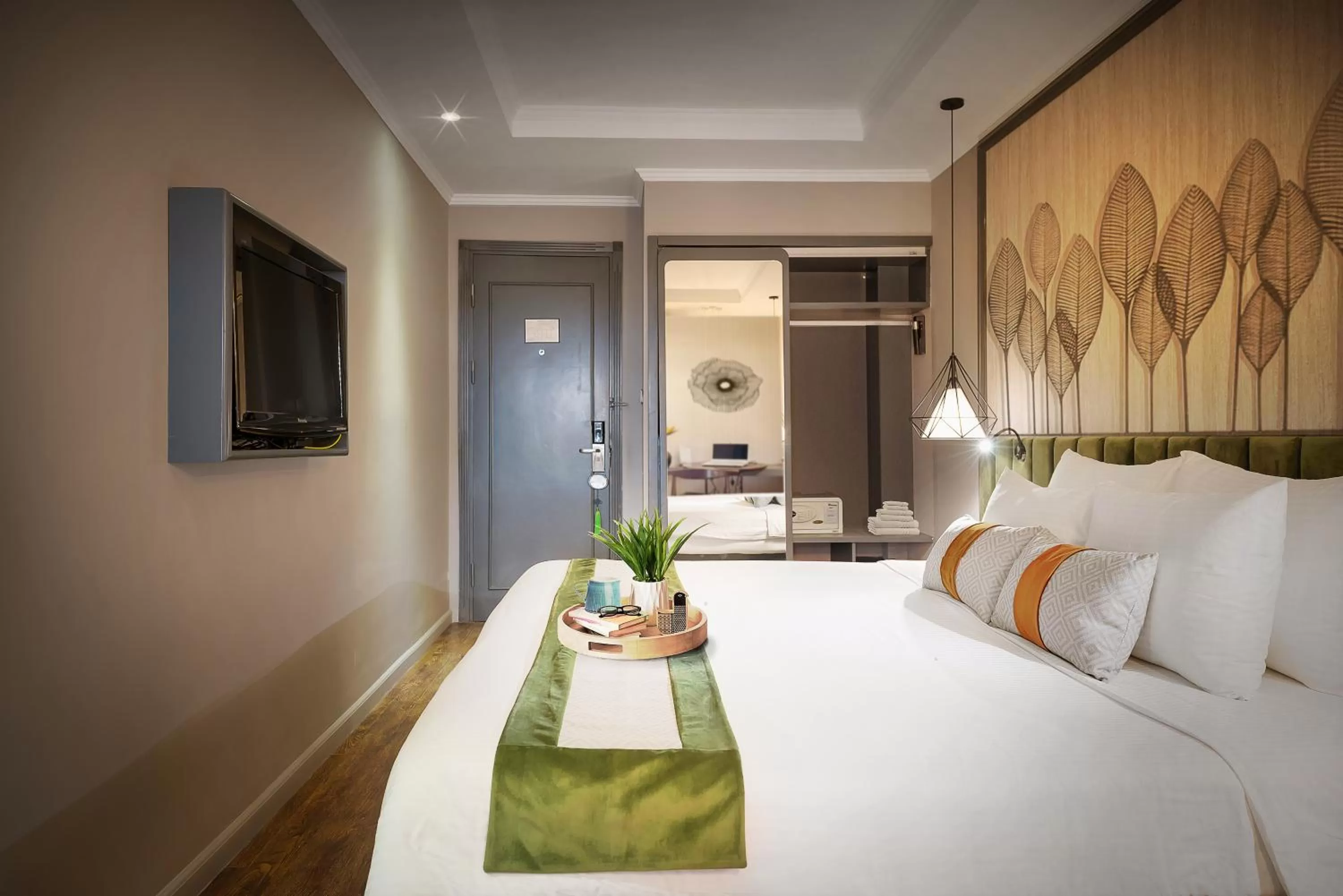 Bedroom, Bed in Hanoi Center Silk Hotel & Travel