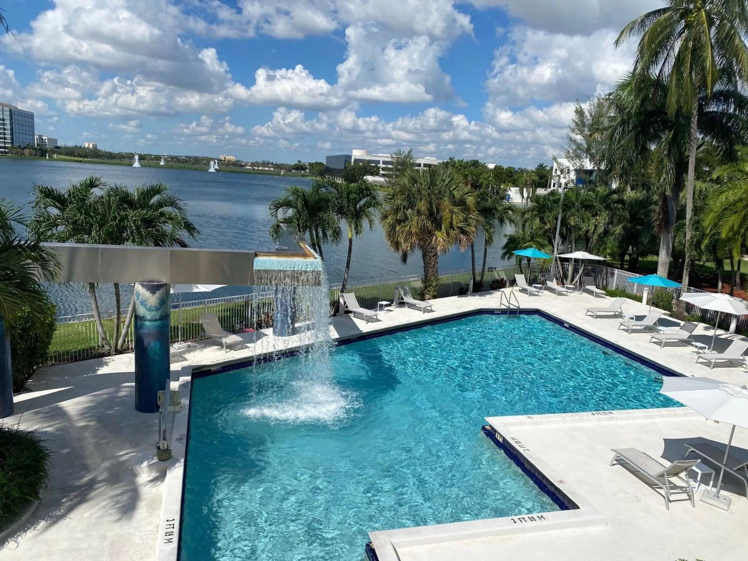 Pool view in Pullman Miami Airport
