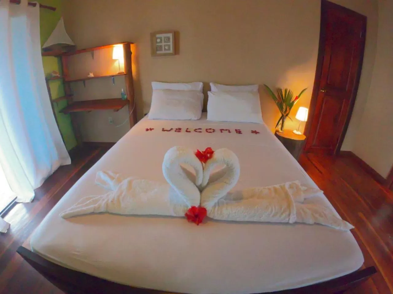 Bed in Aqui hoy cabañas