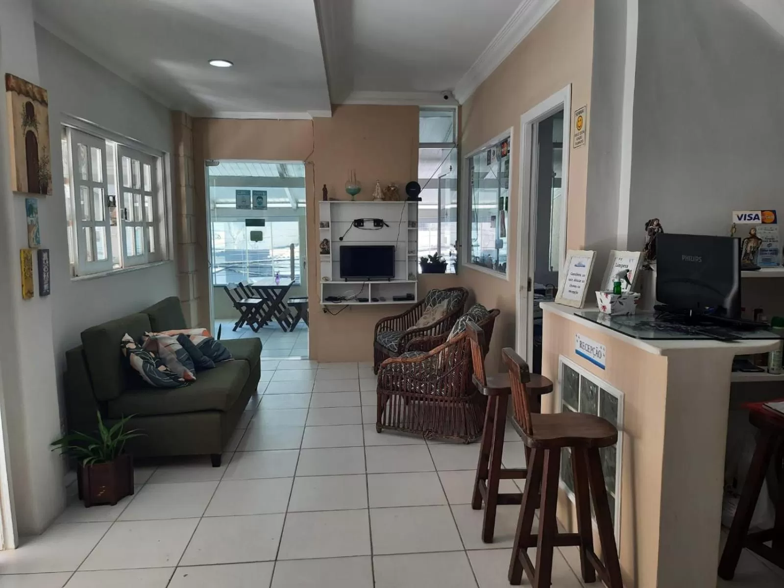 Lobby or reception, Seating Area in Pousada Corais da Barra