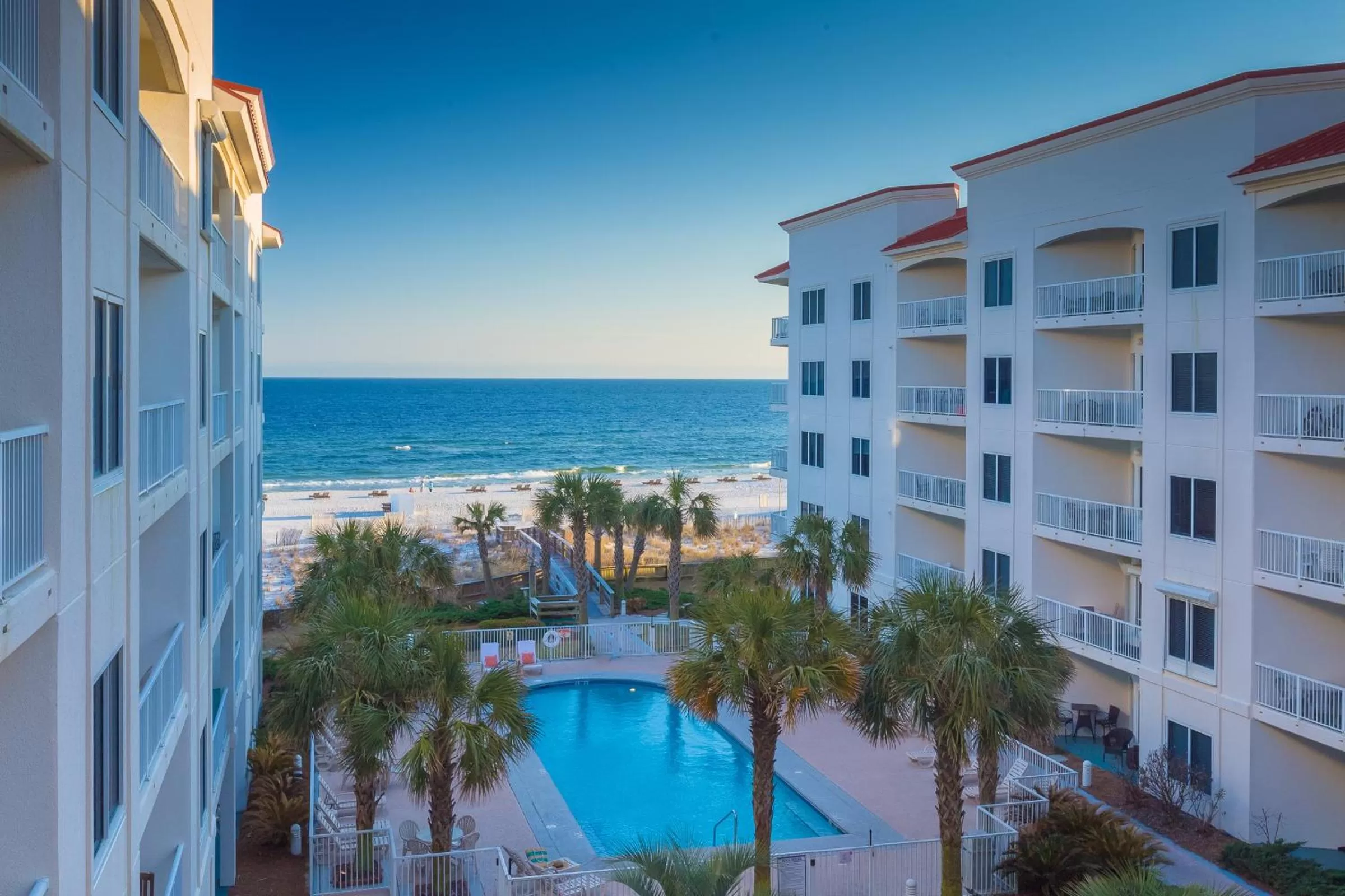 Pool view in Palm Beach Resort Orange Beach a Ramada by Wyndham