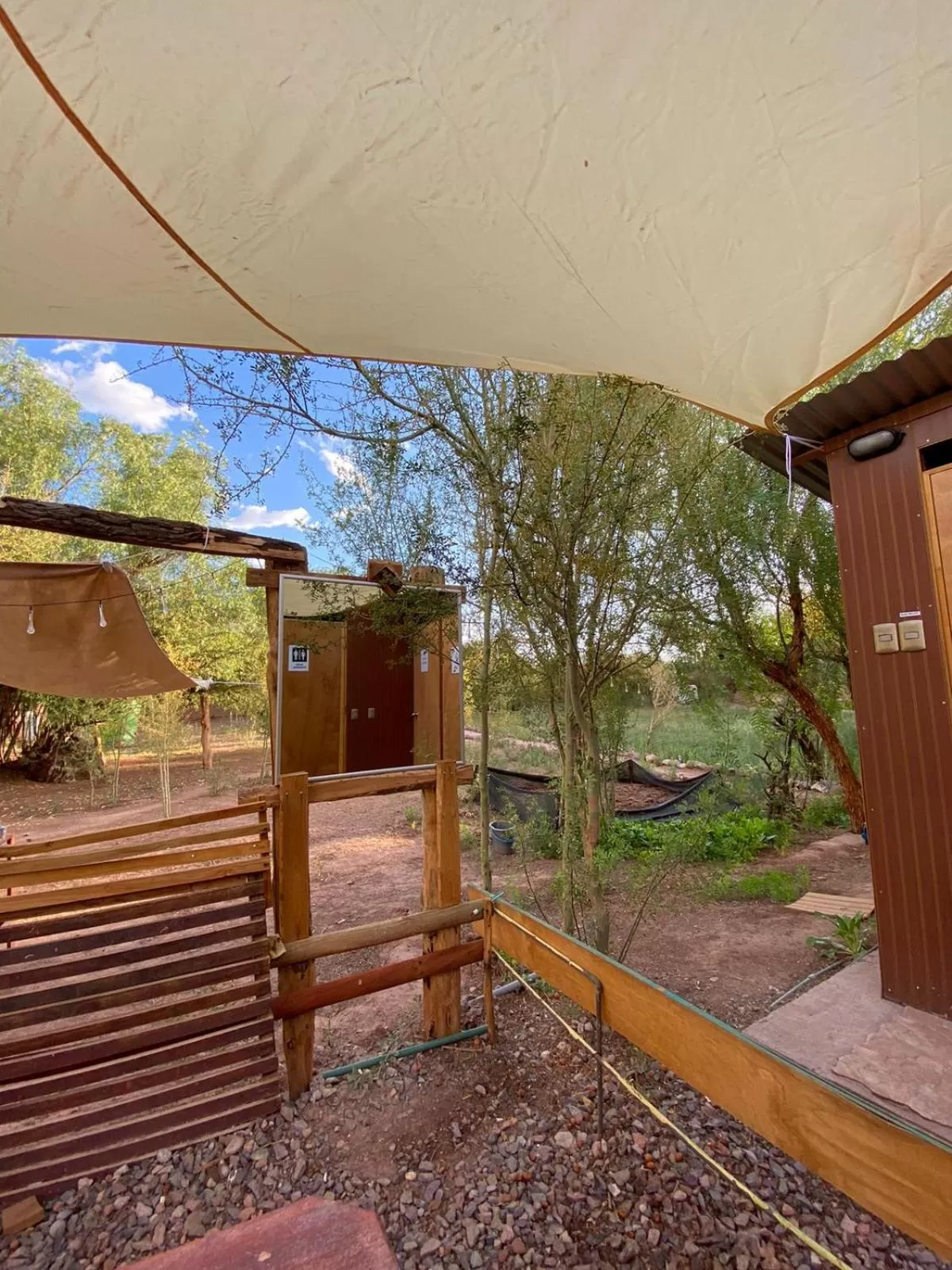 Garden in CaminAndes Hostal