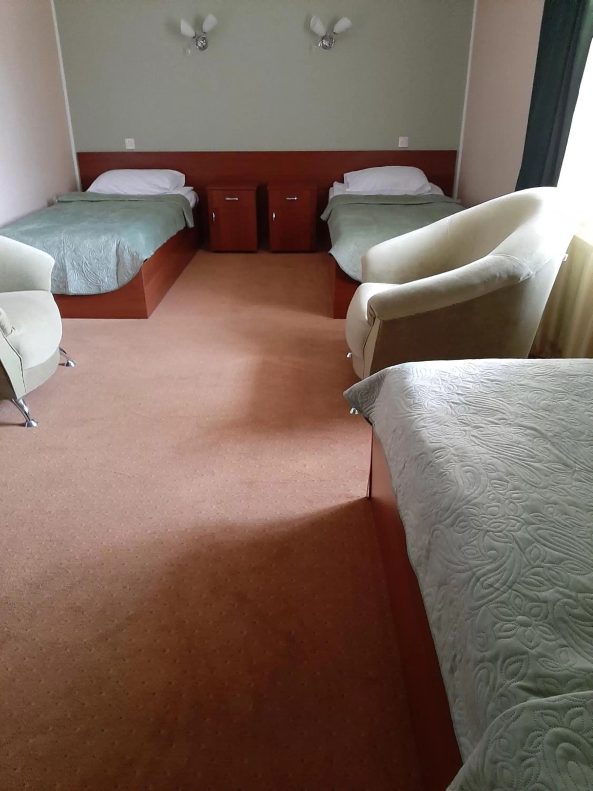 Bed in Stara Vezha Hotel