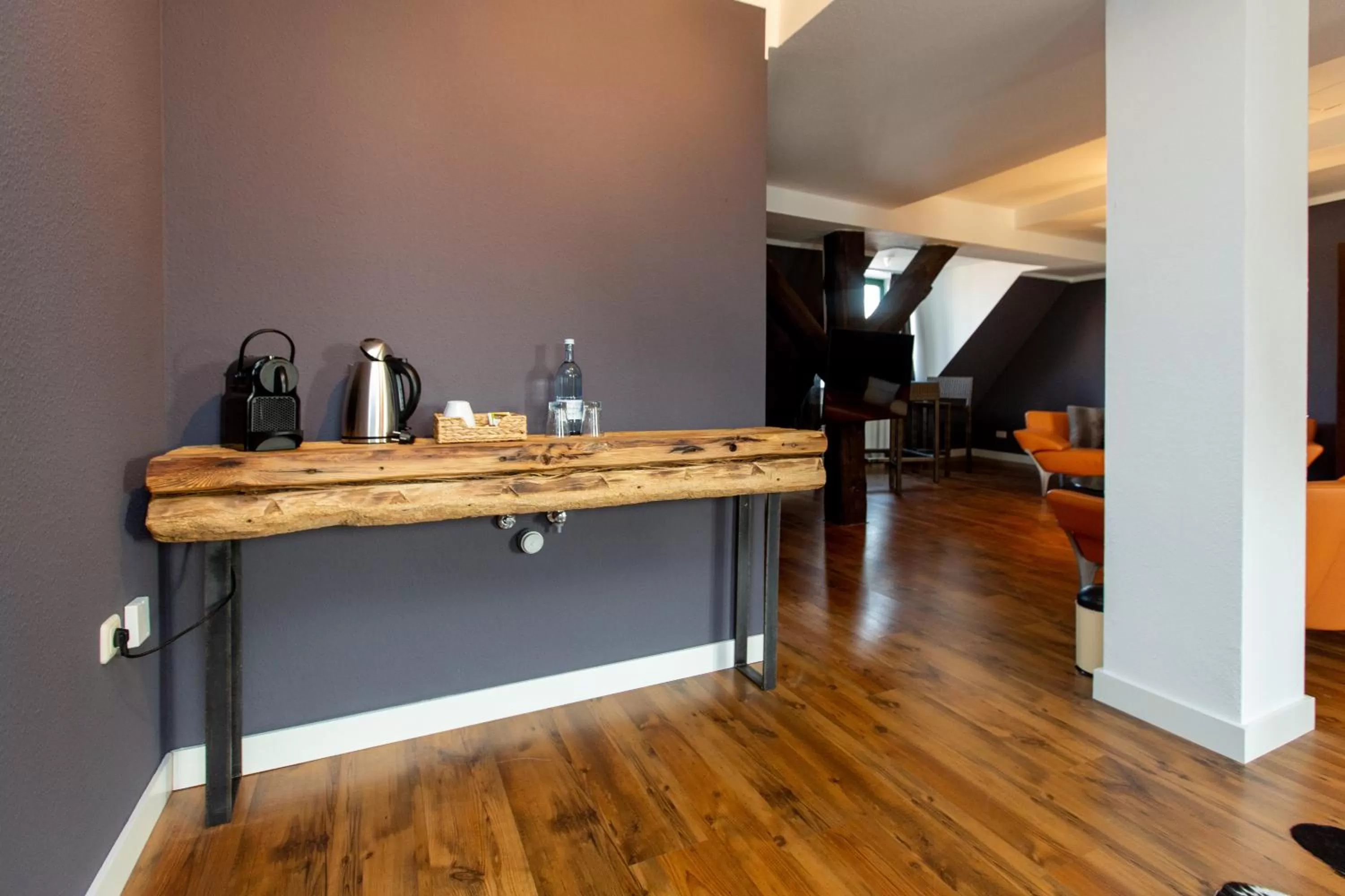 Coffee/tea facilities, Kitchen/Kitchenette in Hotel Inselhof