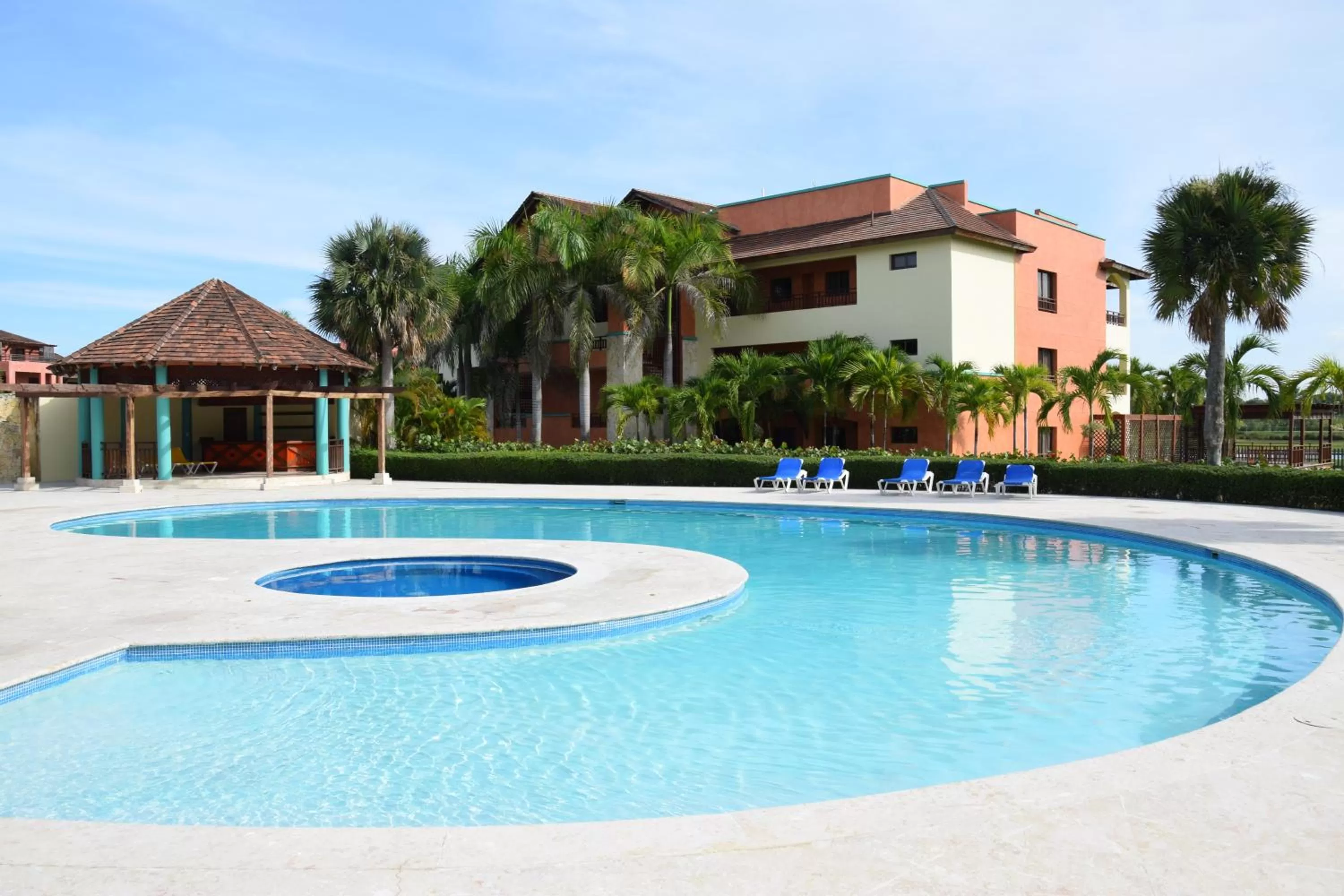 Swimming pool, Property Building in Sunset Boutique Hotel All Suites