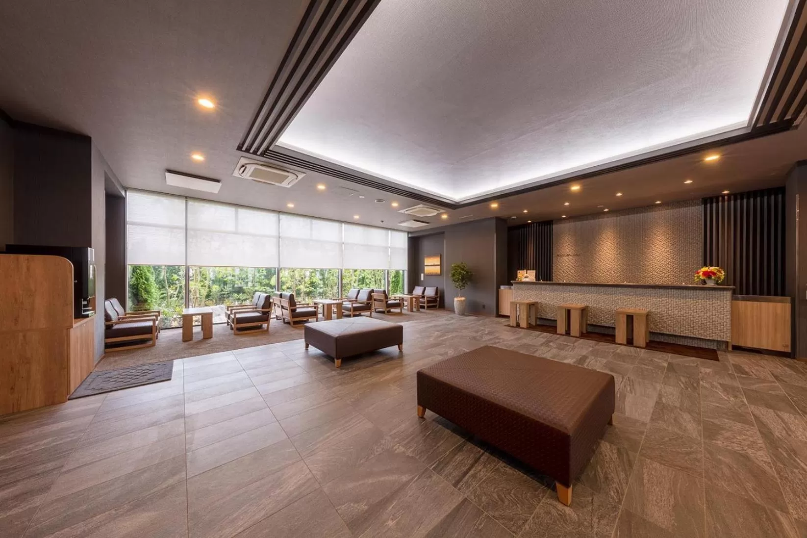 Lobby or reception in Hotel Route-Inn Kurashiki Mizushima