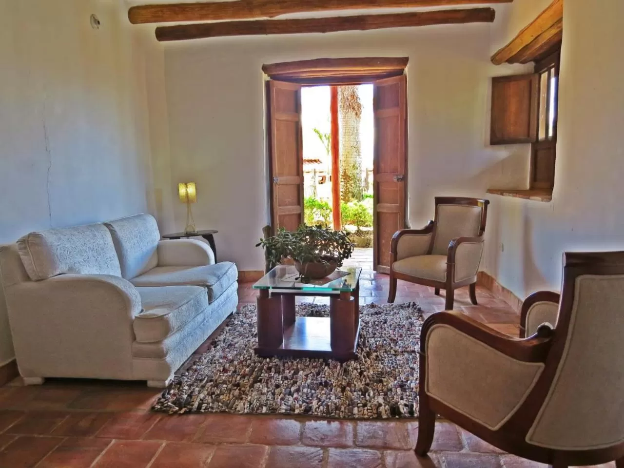 Living room, Seating Area in Hotel Buenosaires Barichara
